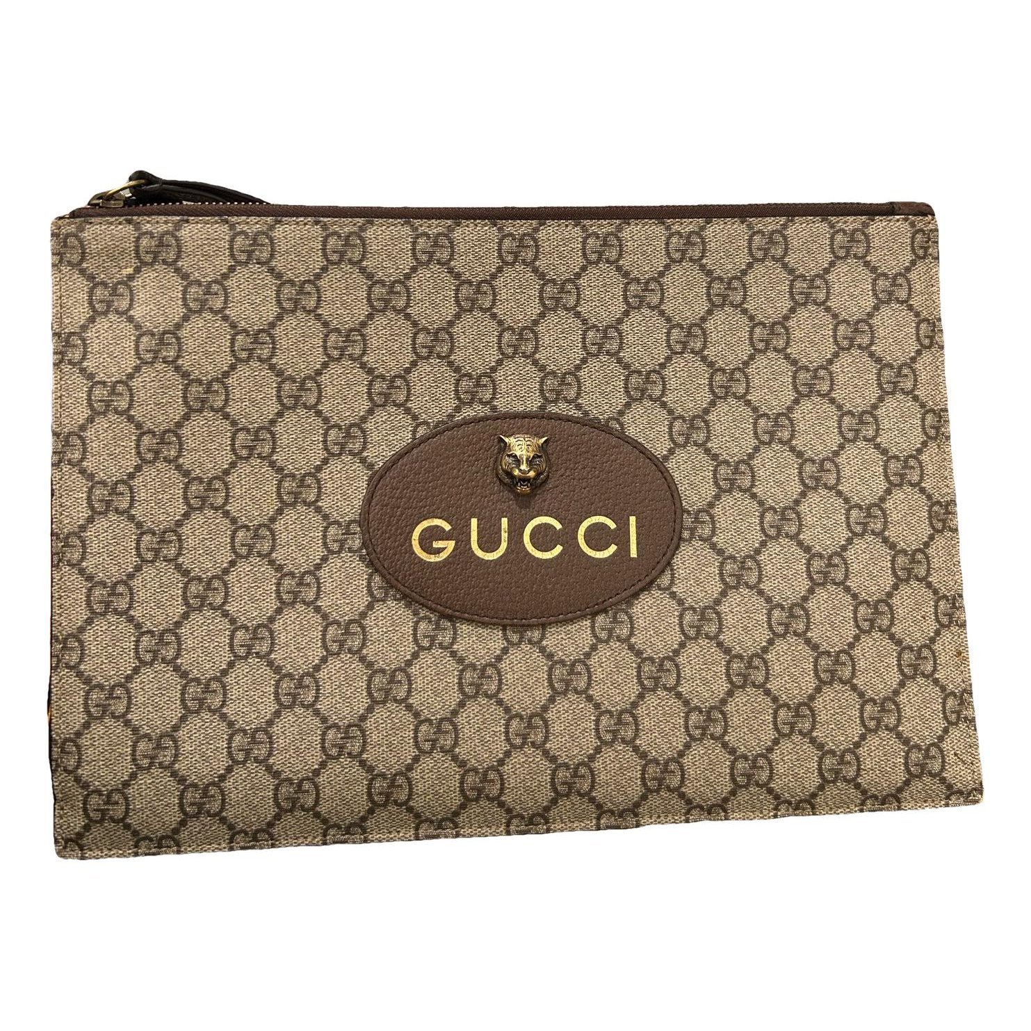 Leather clutch bag