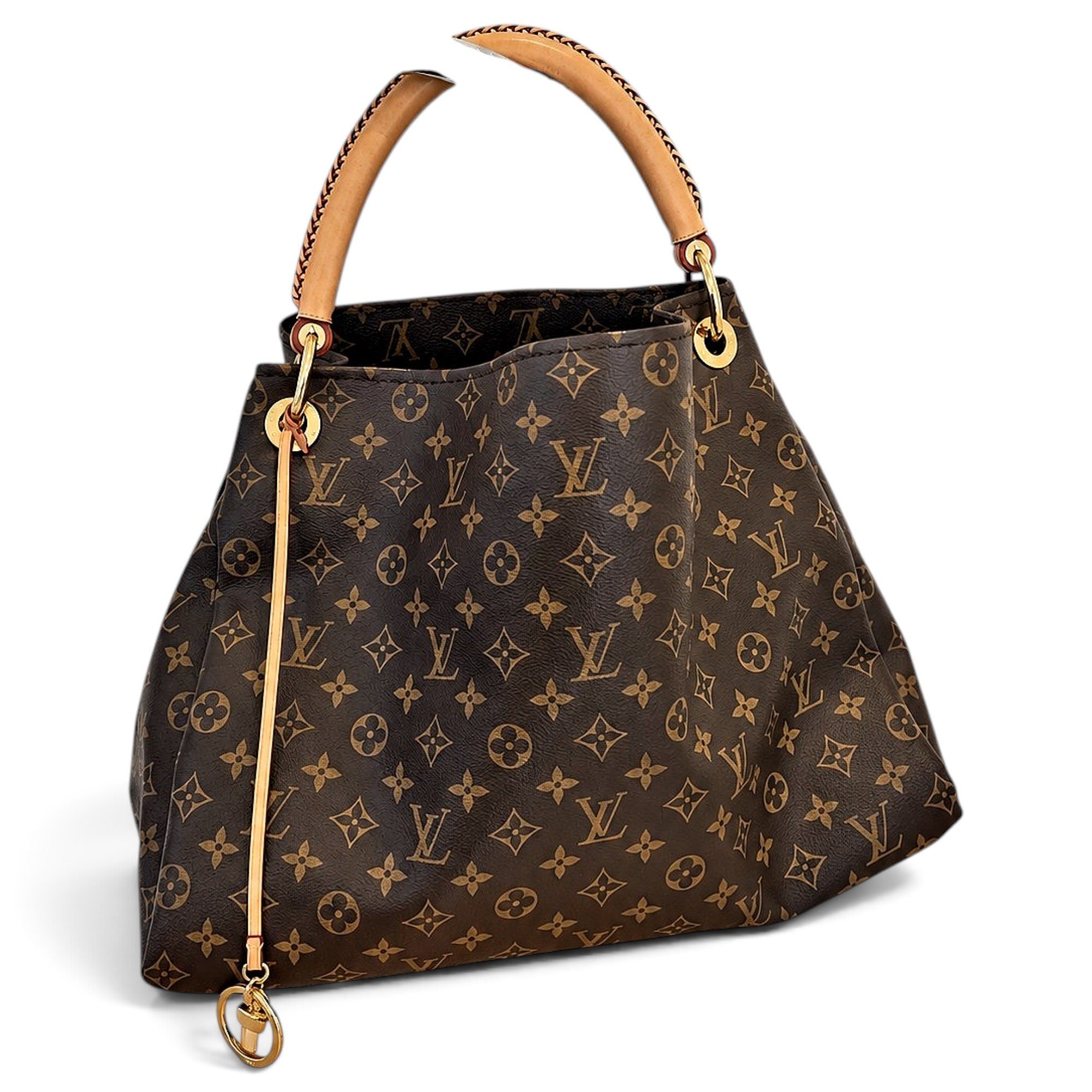 Artsy leather handbag