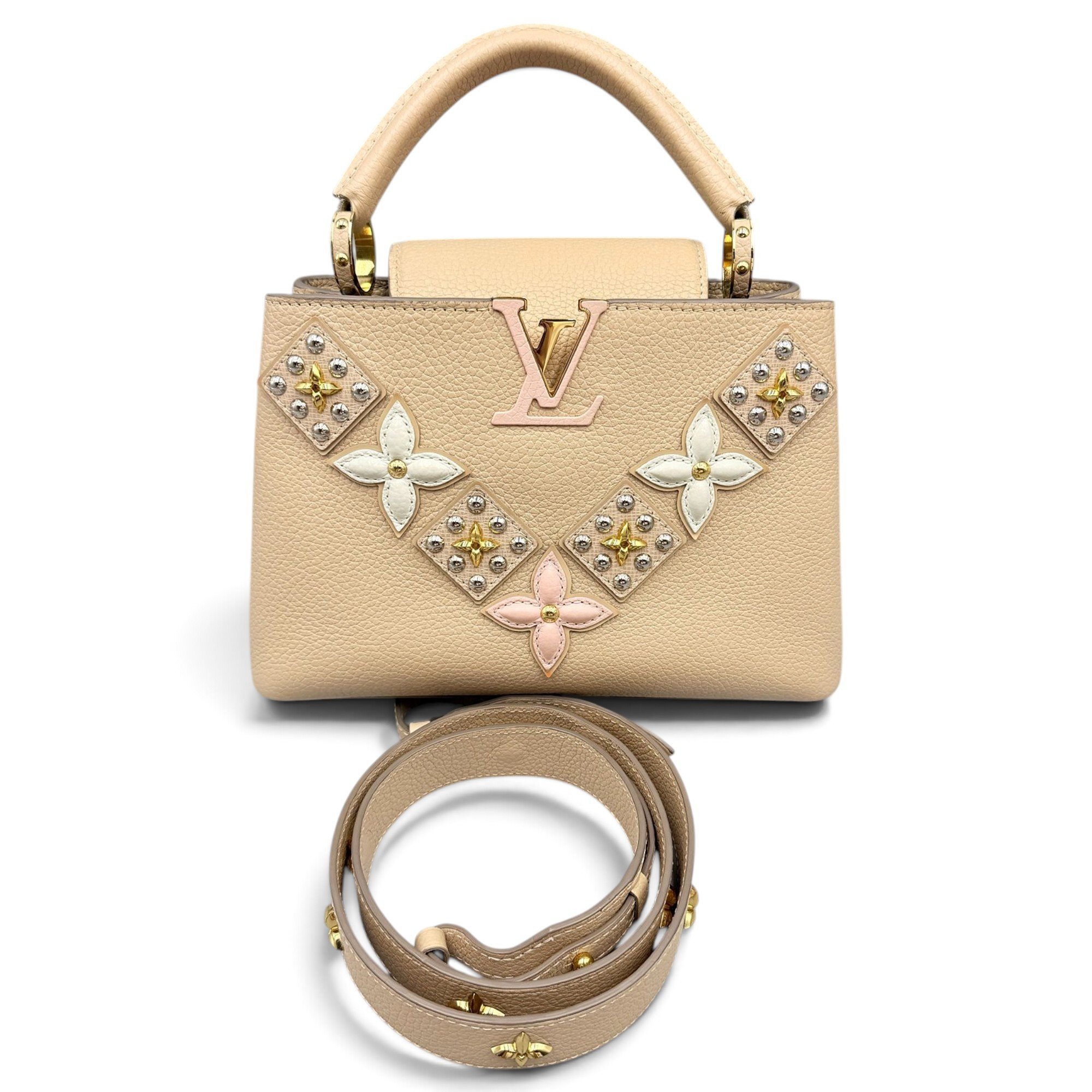 Capucines leather handbag
