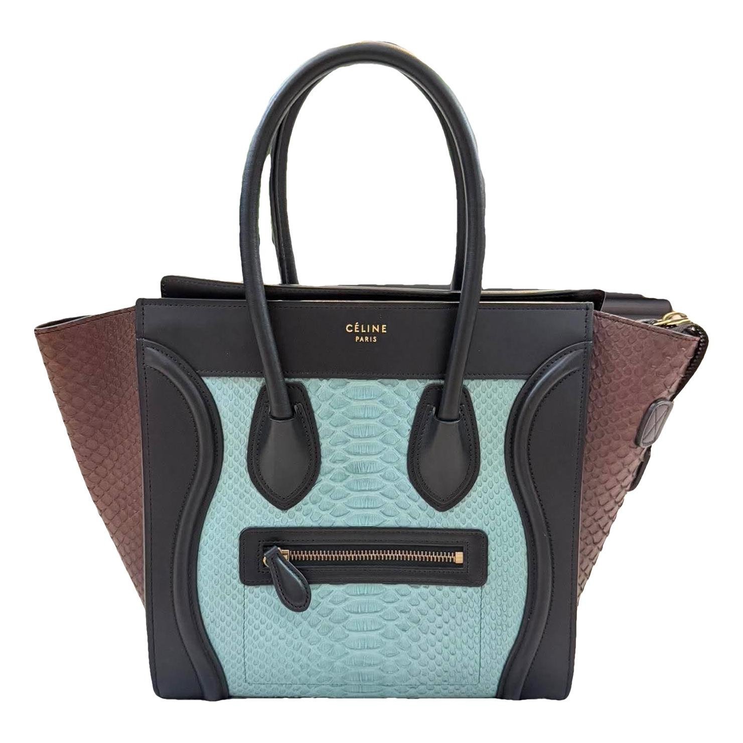 Luggage leather handbag