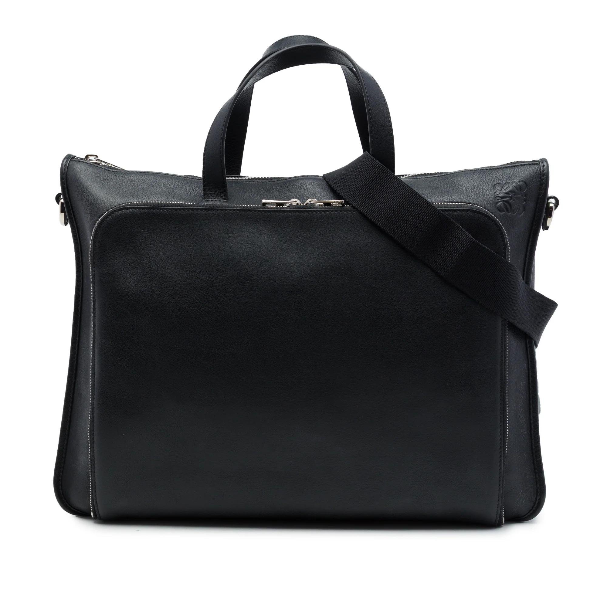 Anagram pony-style calfskin handbag