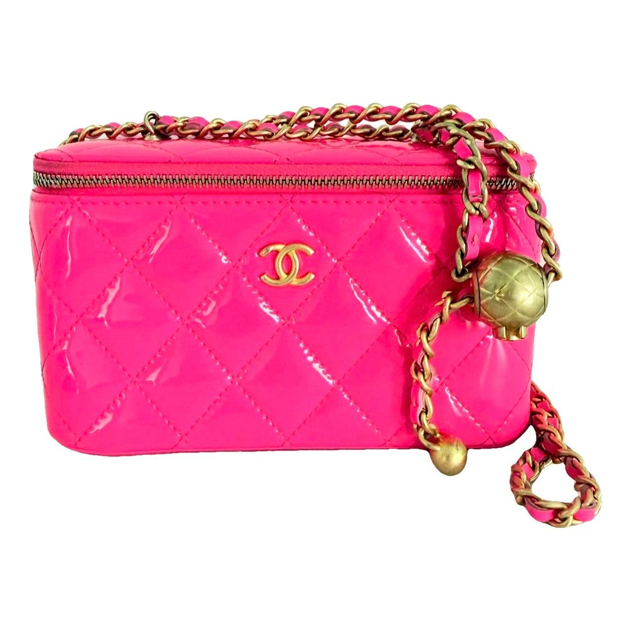 Patent leather handbag