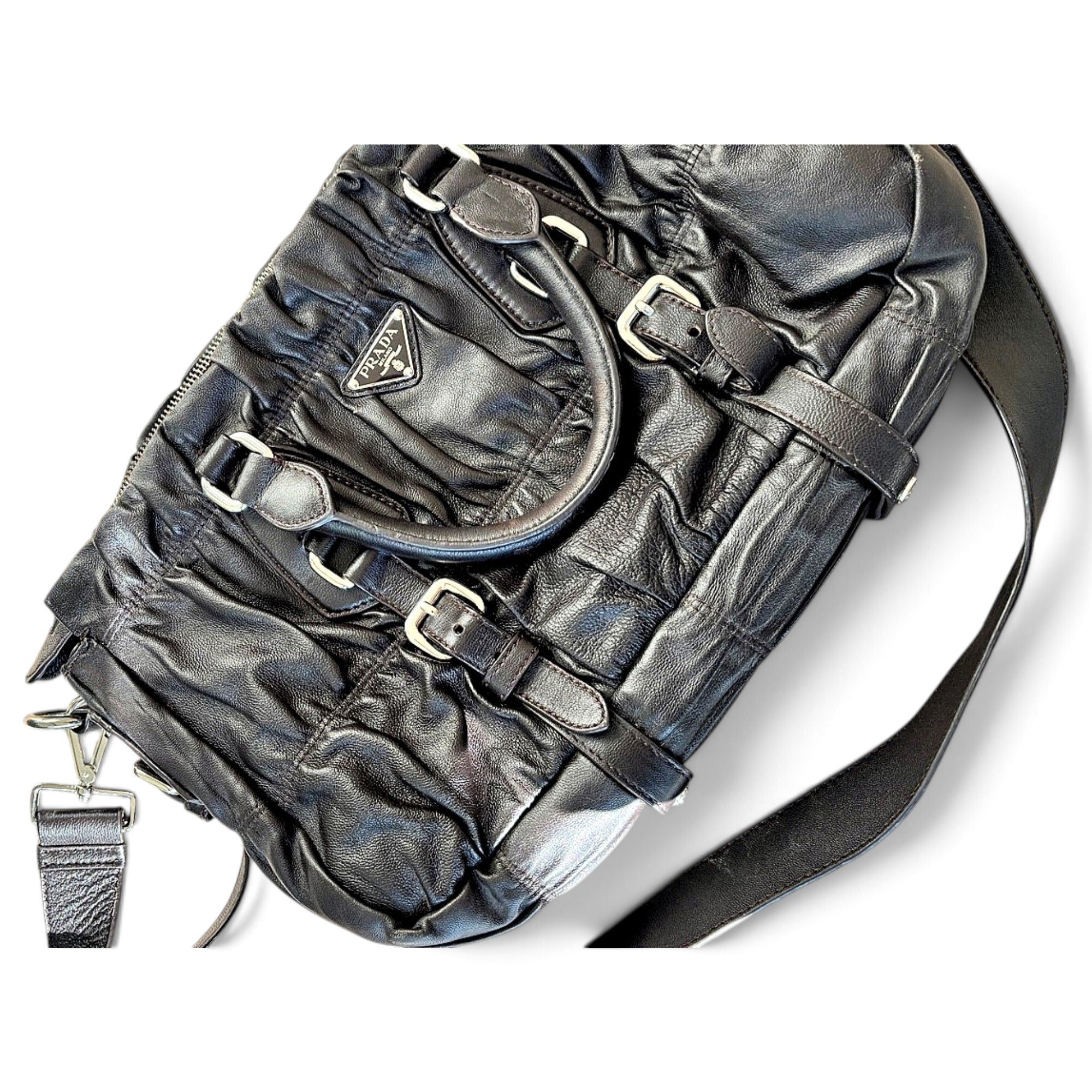 Leather handbag