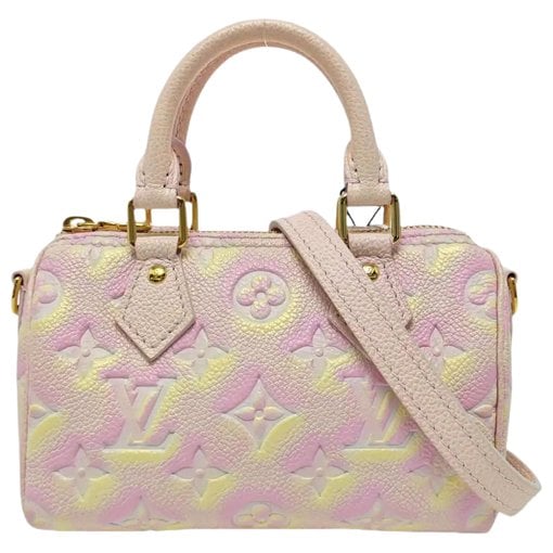 Nano Speedy / Mini HL leather handbag
