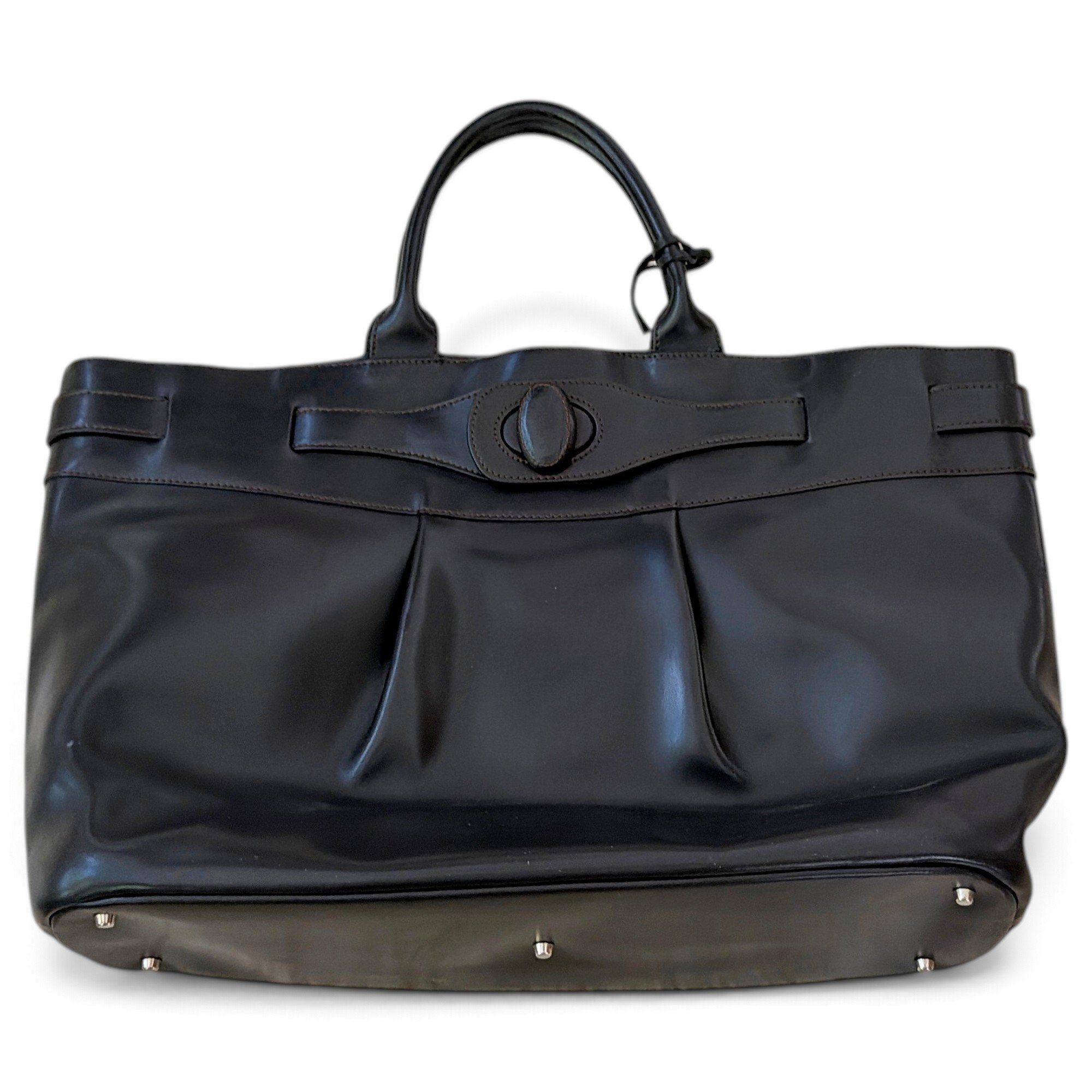 Leather tote