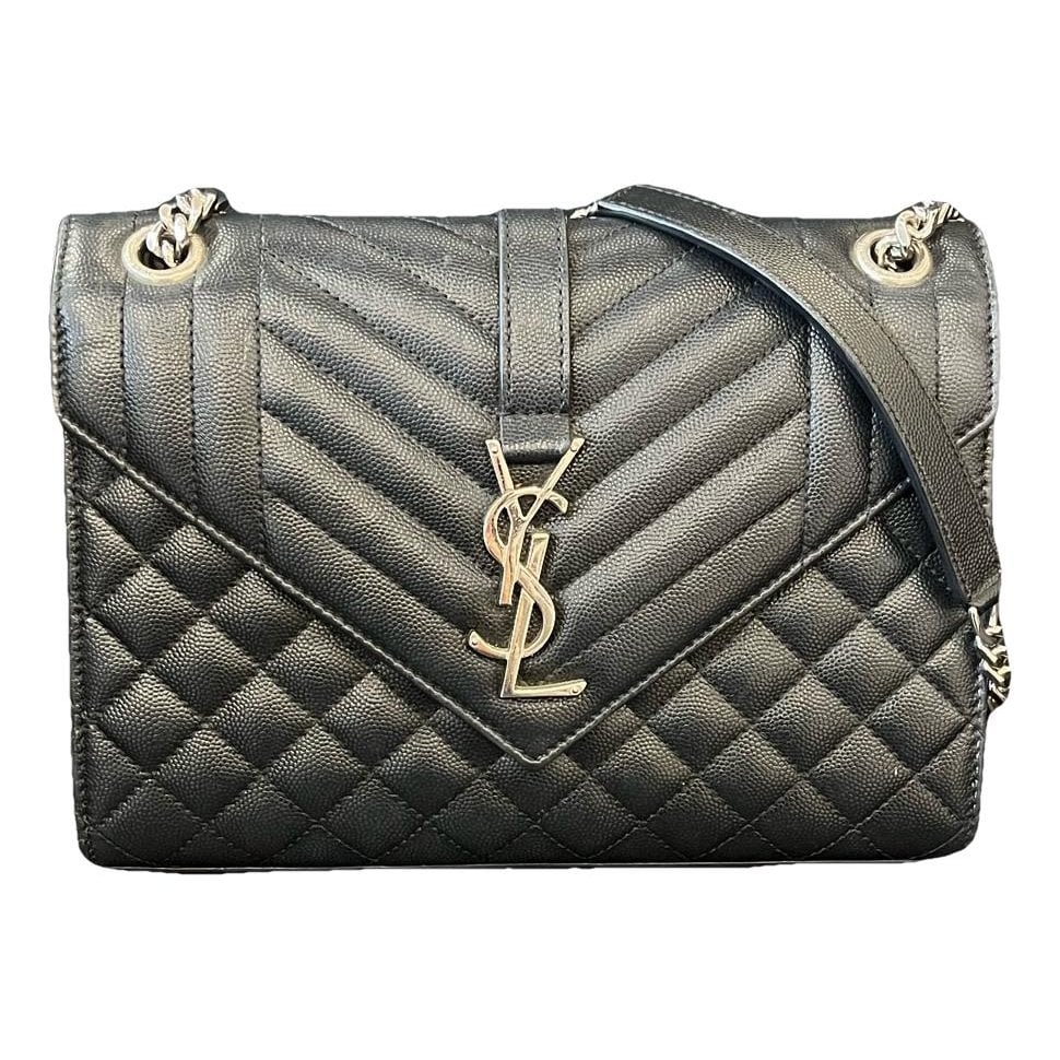 Envelope leather handbag