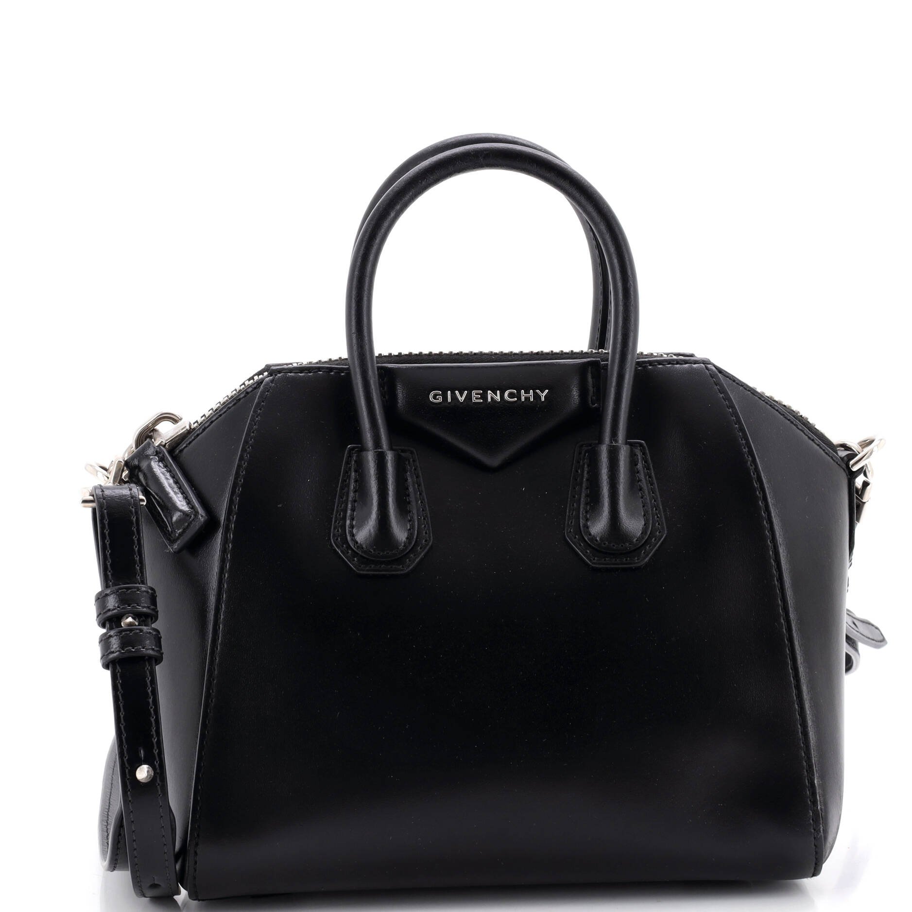 Antigona Bag Glazed Leather Mini