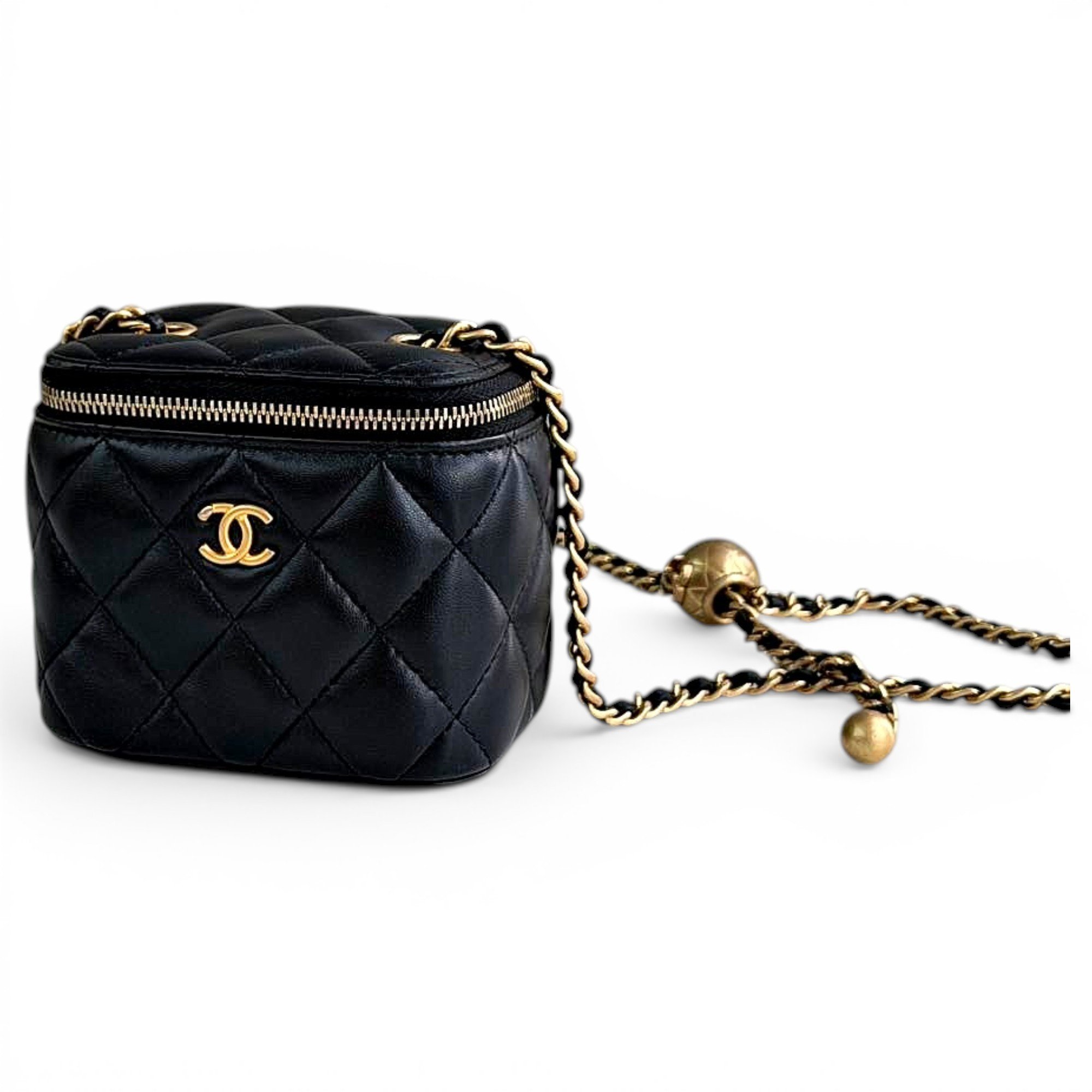 Trendy CC Vanity leather handbag