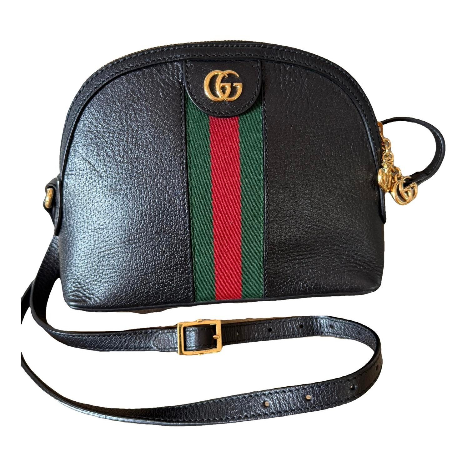 Ophidia Dome leather handbag