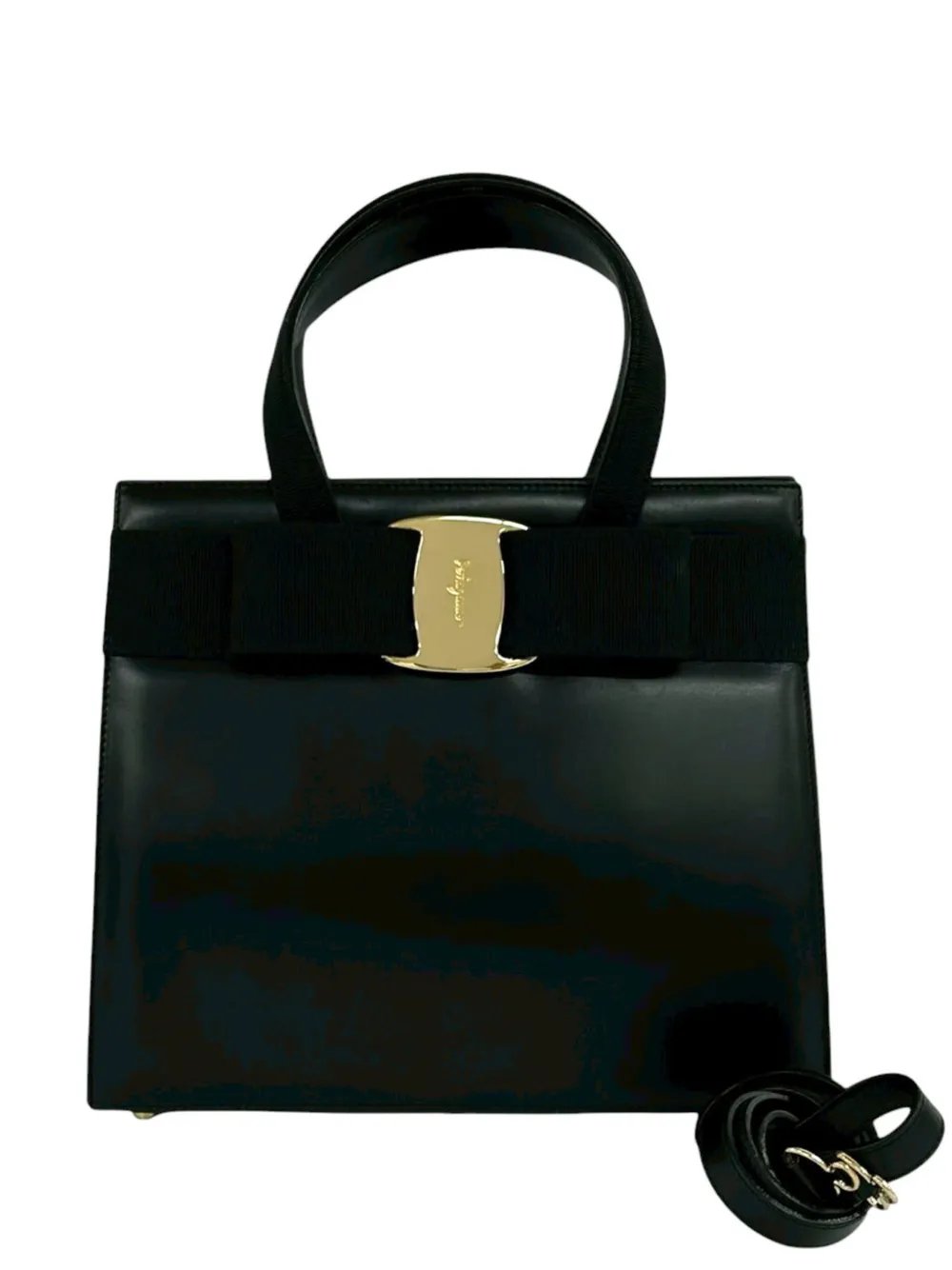 1990-2000 Leather Vara Bow satchel