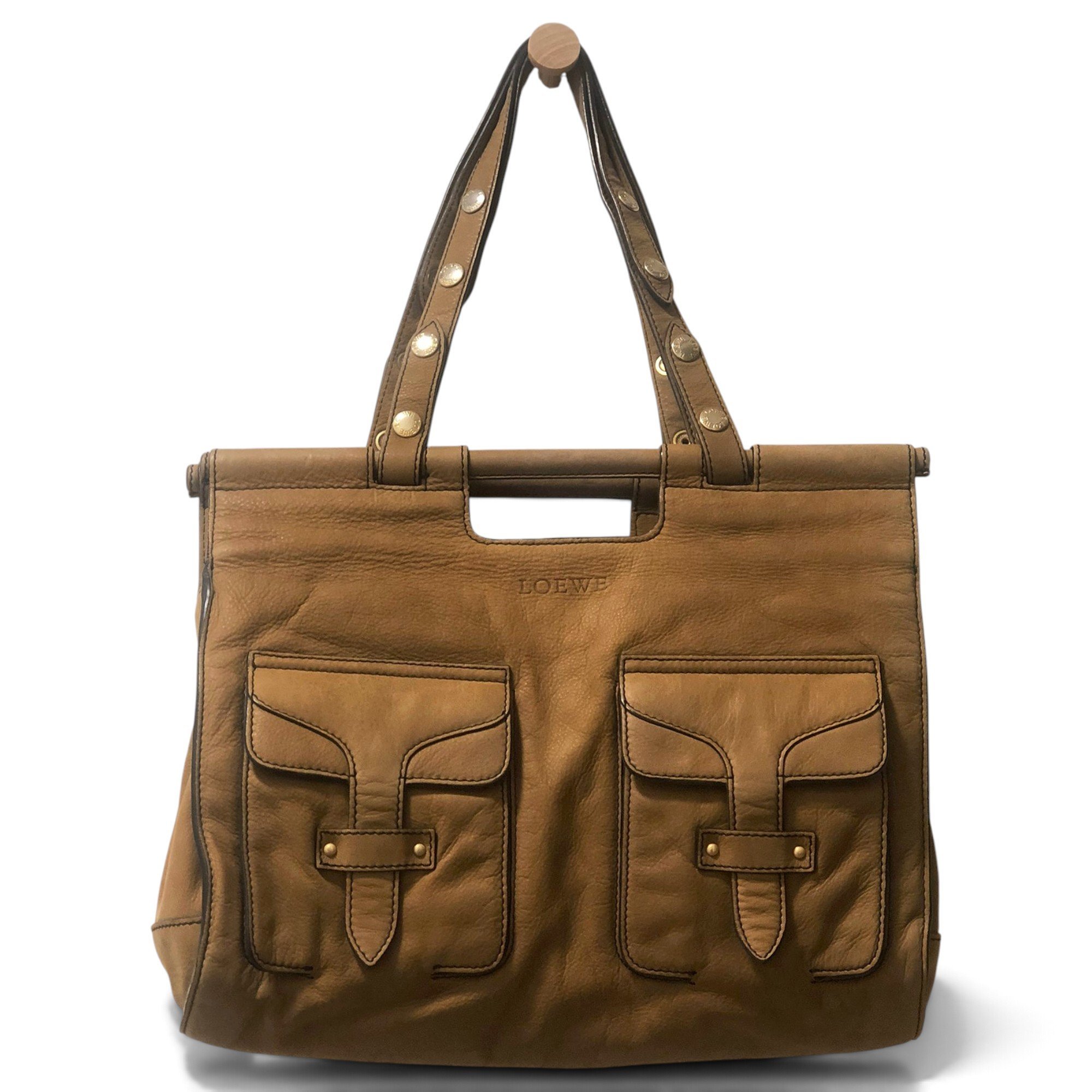 Leather tote