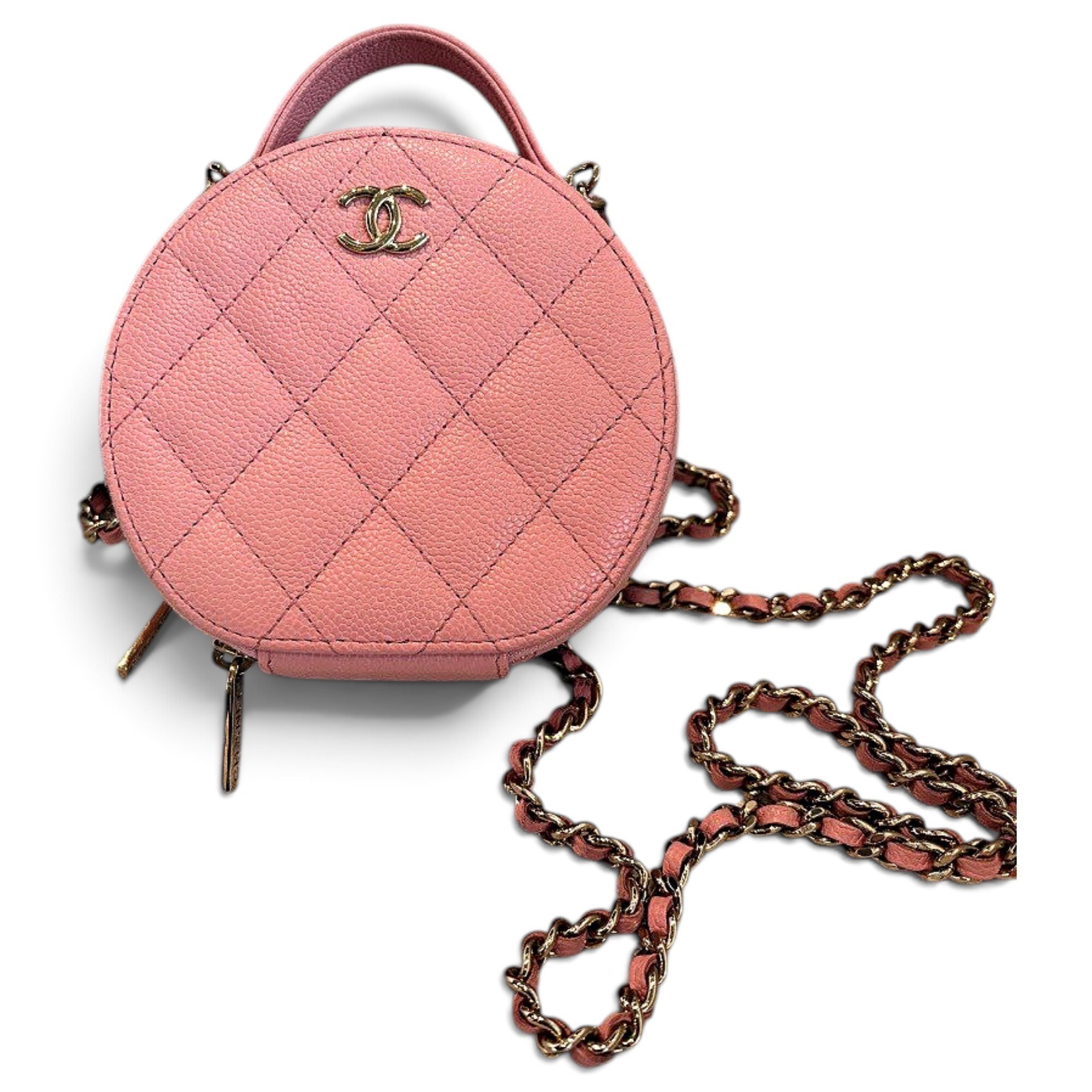 Vanity leather handbag