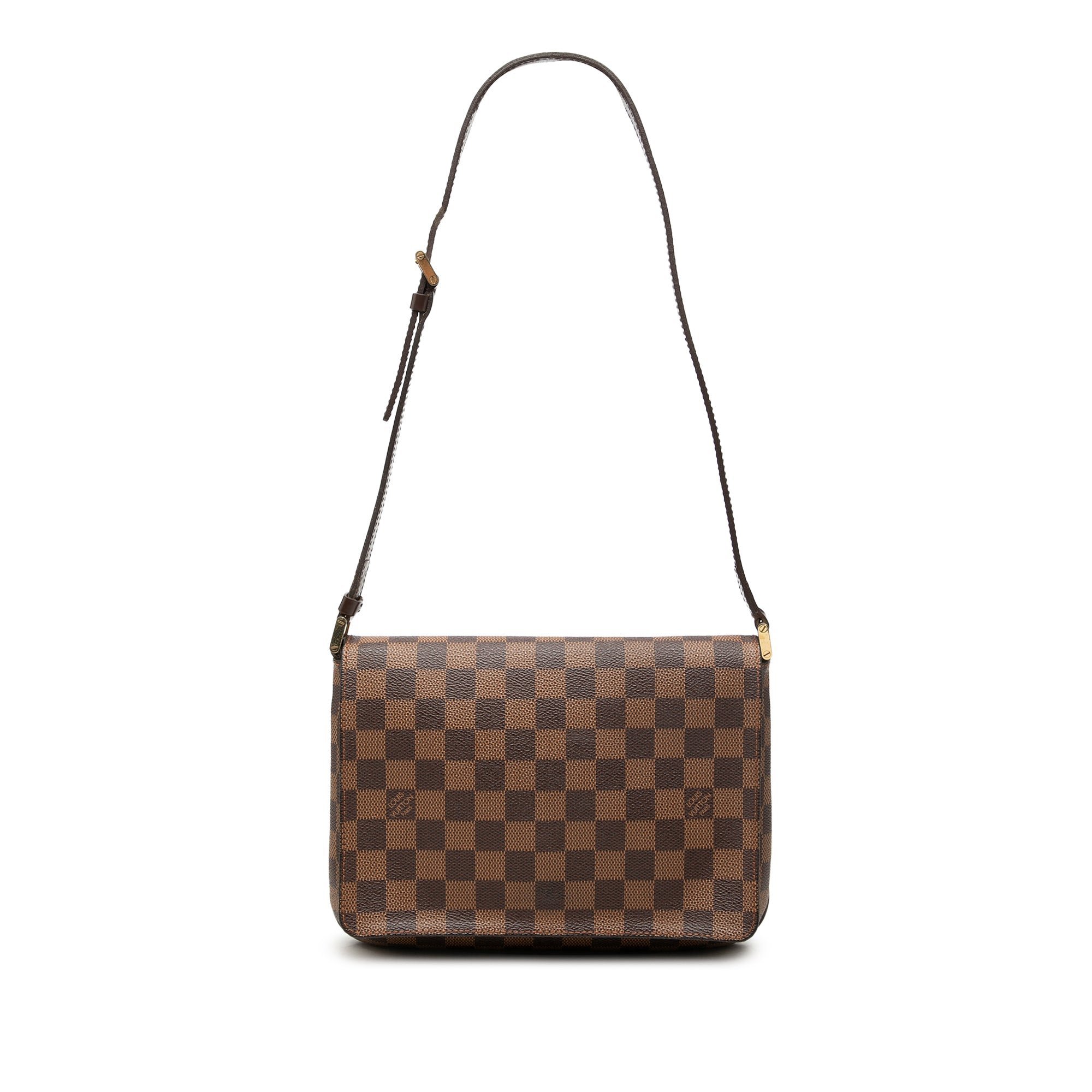 Musette leather handbag