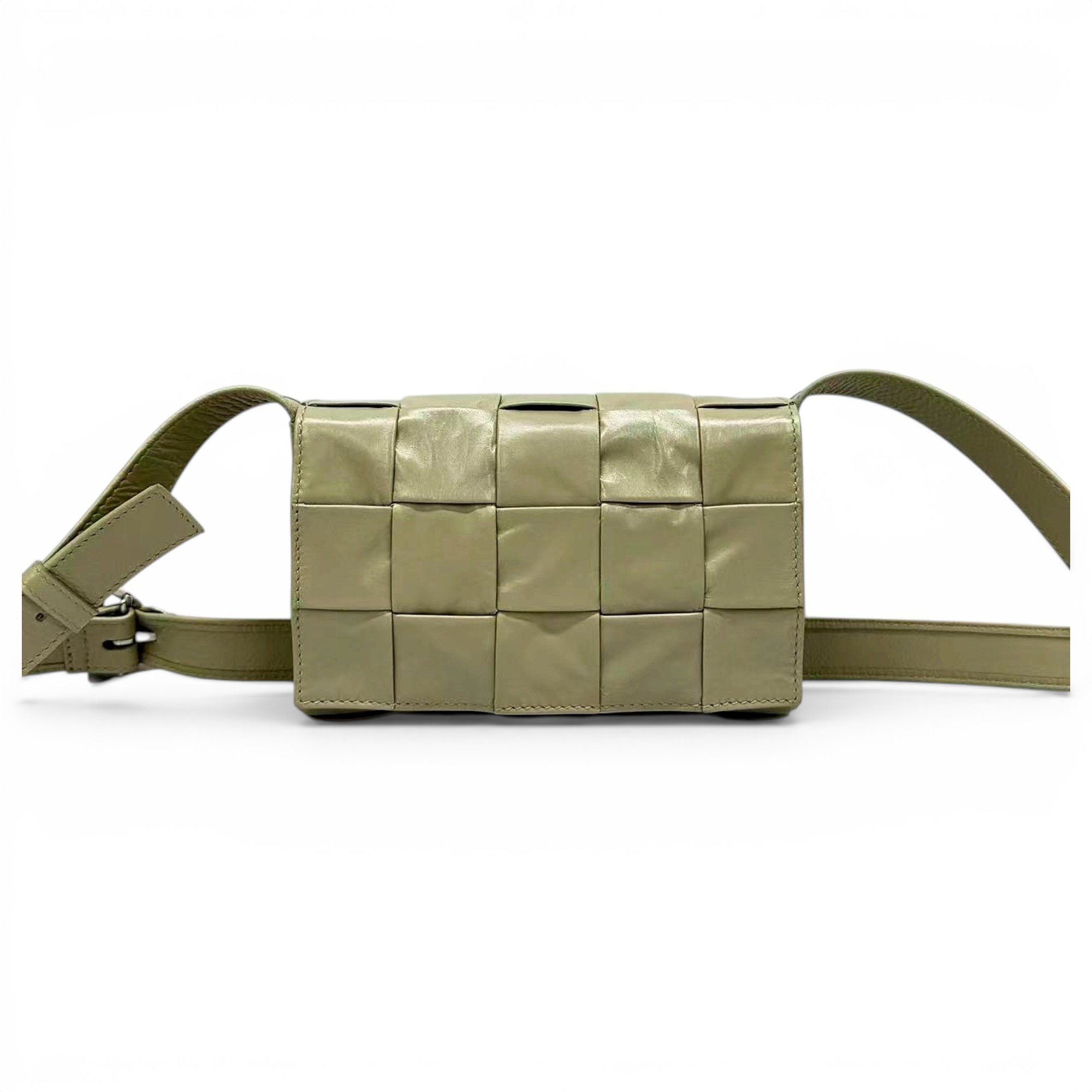 Cassette leather crossbody bag