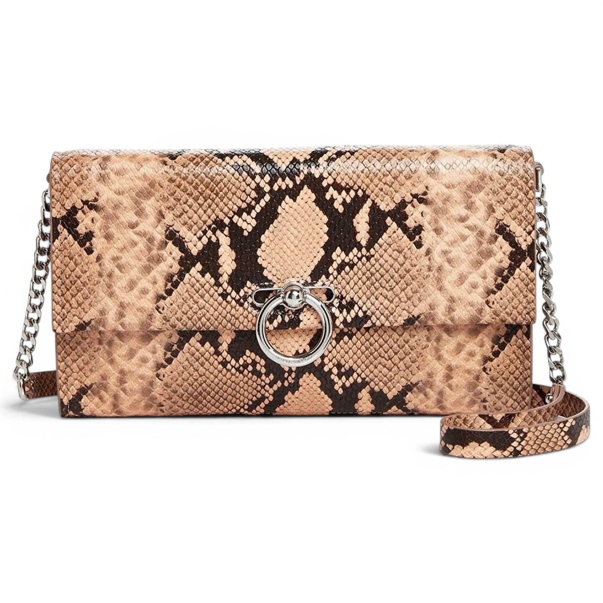 Leather clutch bag