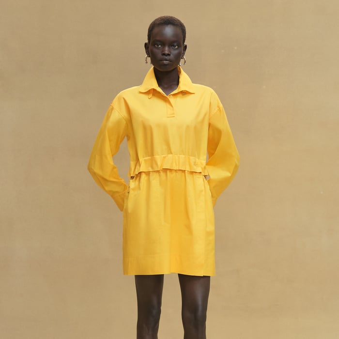 Jaune Mimosa Short Polo Dress