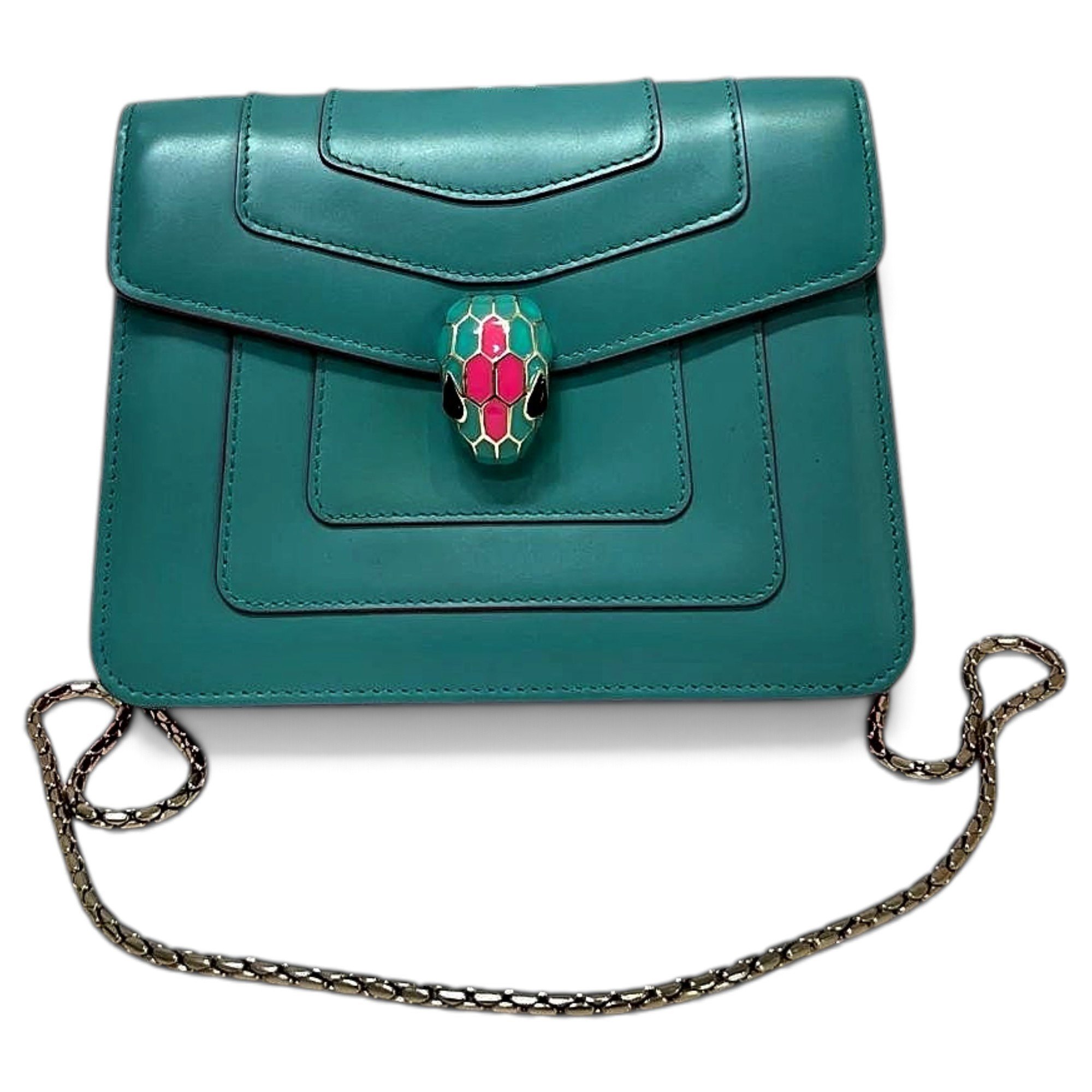 Serpenti leather crossbody bag