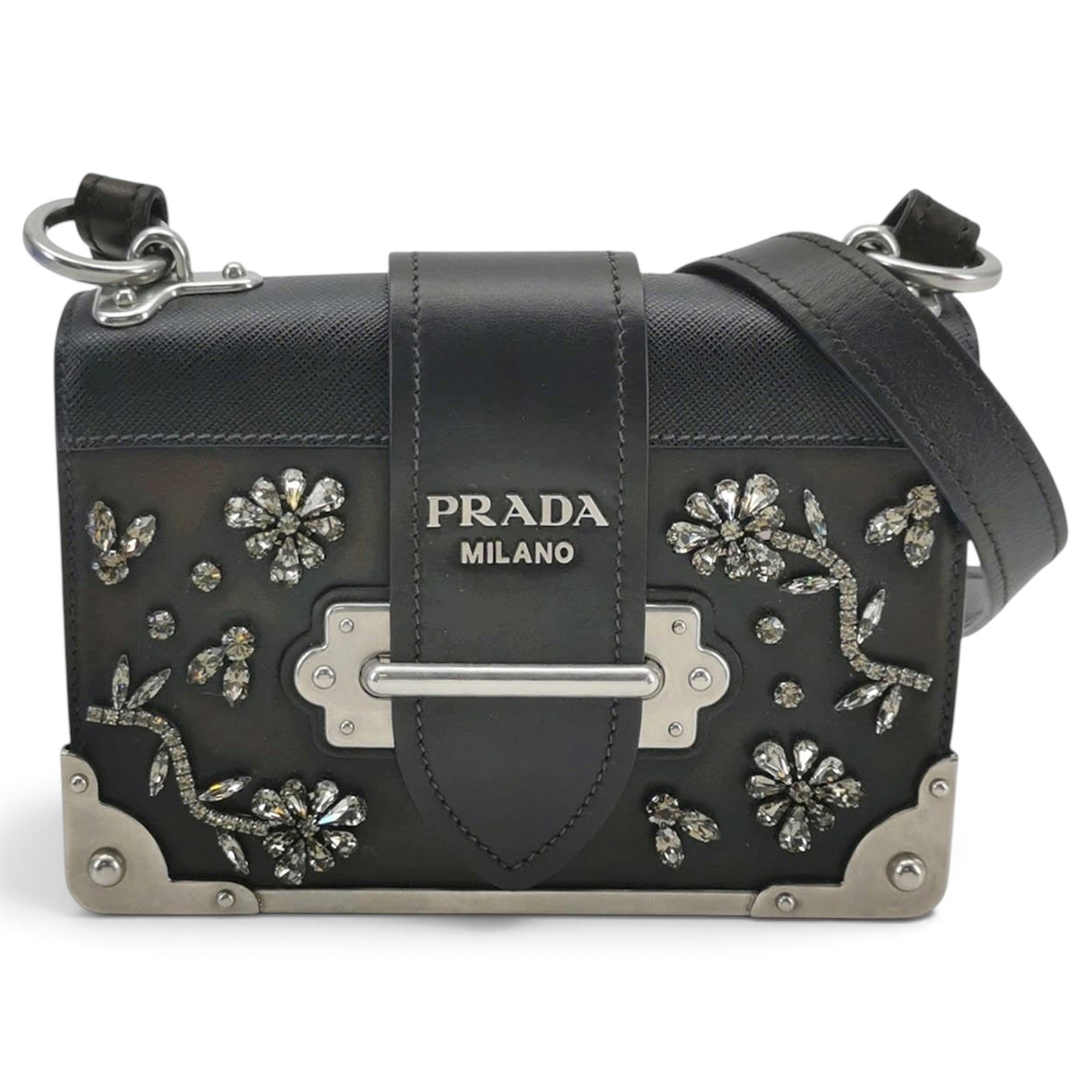 Prada Cahier leather handbag