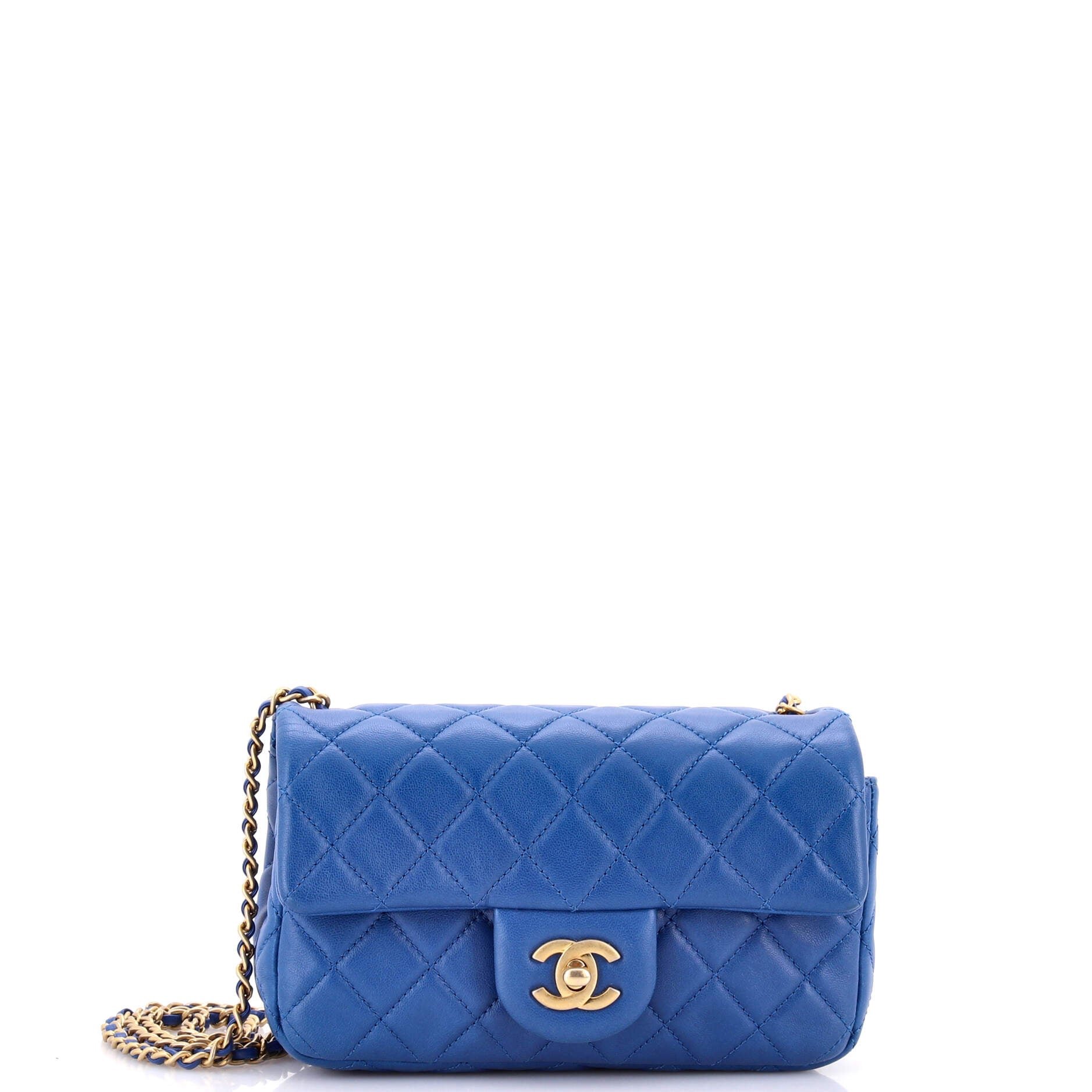 Pearl Crush Flap Bag Quilted Lambskin Mini