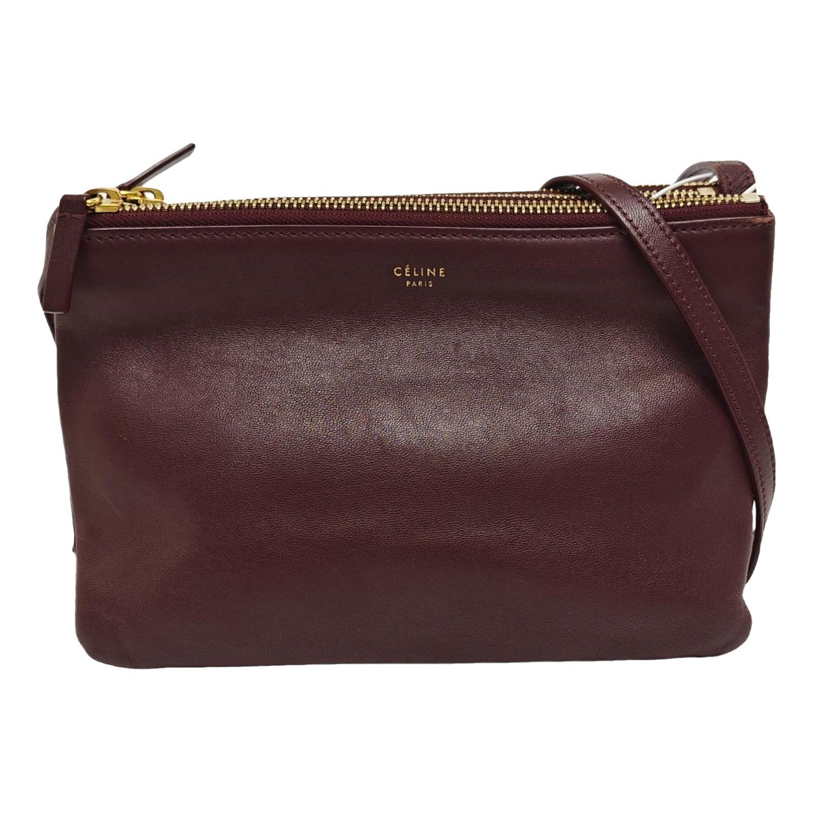 Trio leather crossbody bag