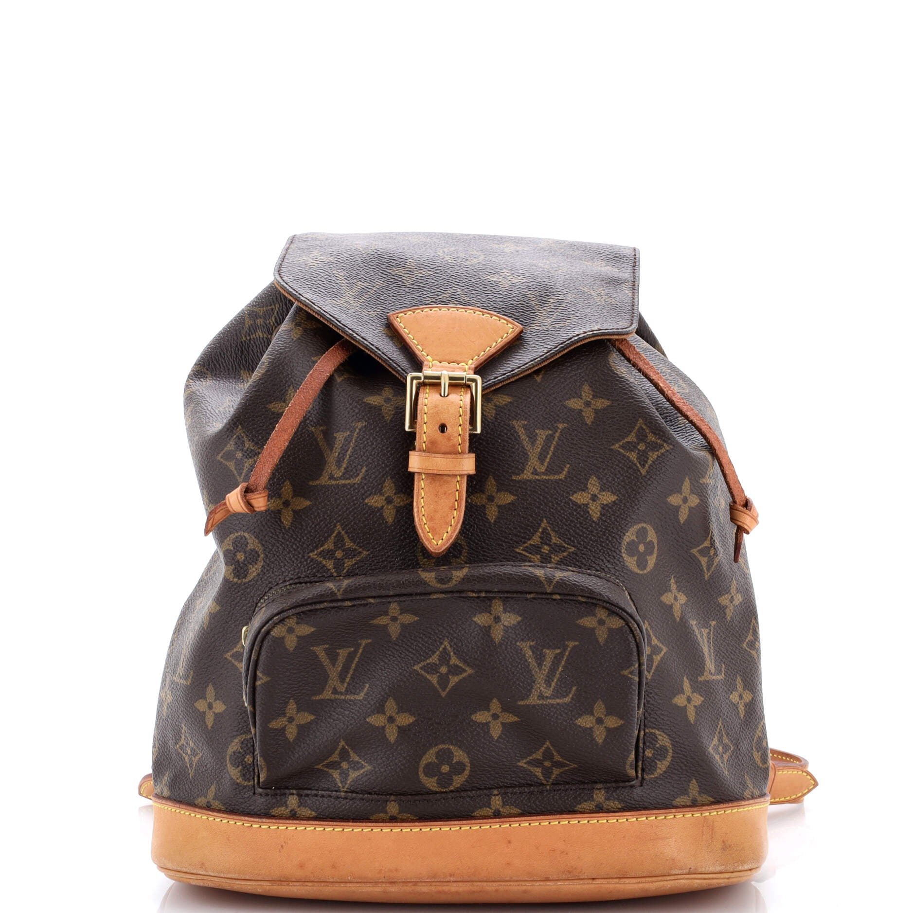 Louis Vuitton Vintage Montsouris Backpack Monogram Canvas MM
