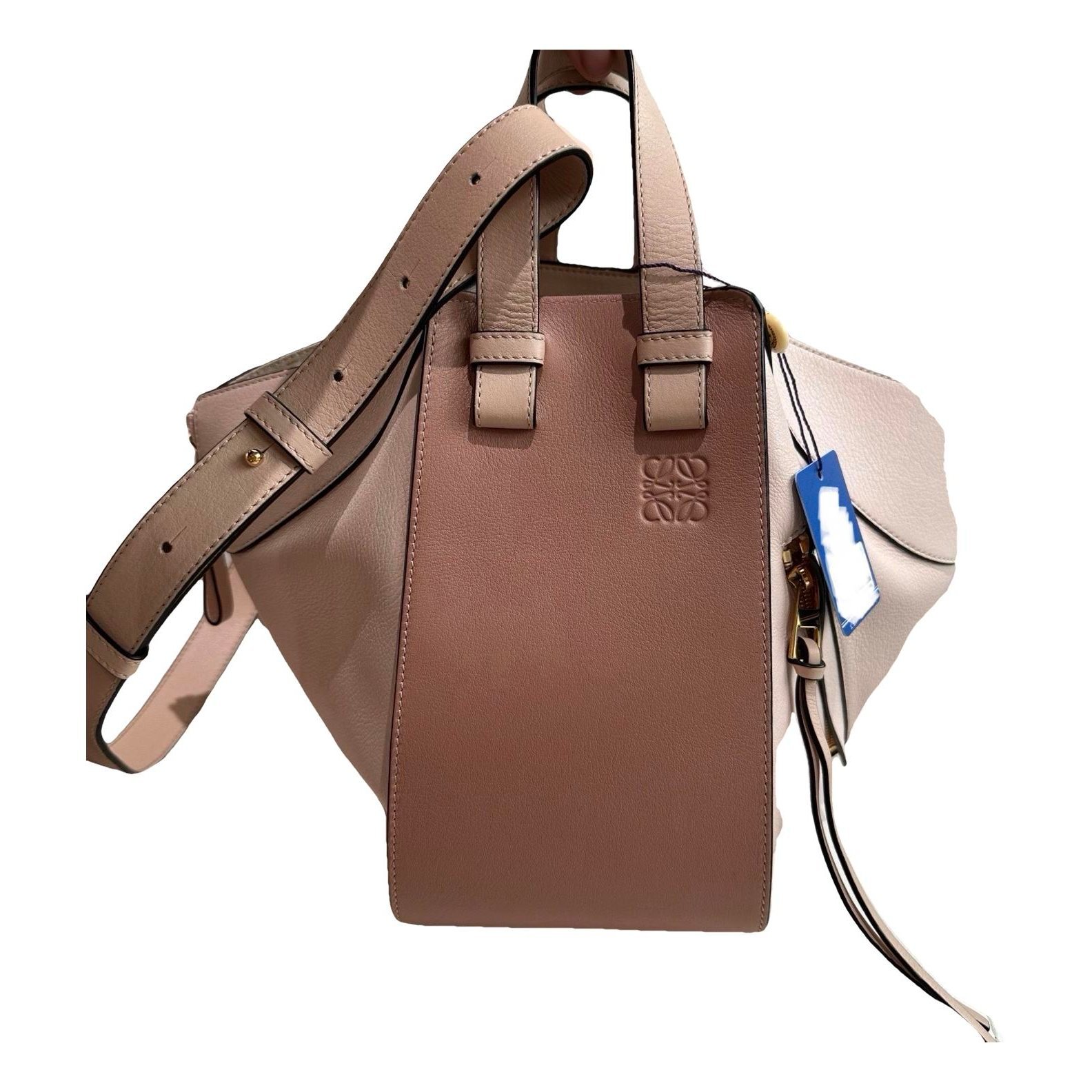 Hammock leather handbag
