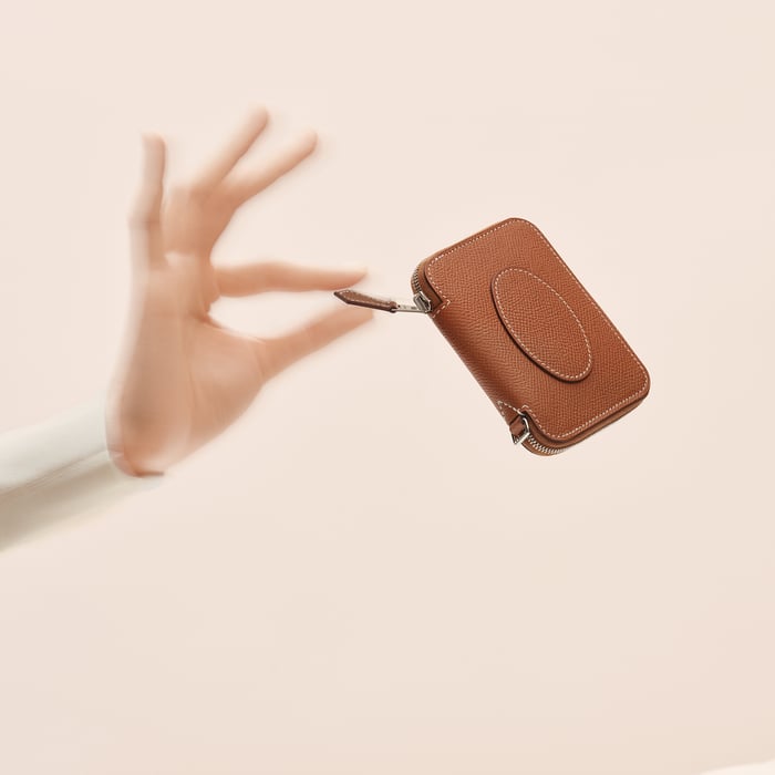 Noir Macaron Compact Wallet