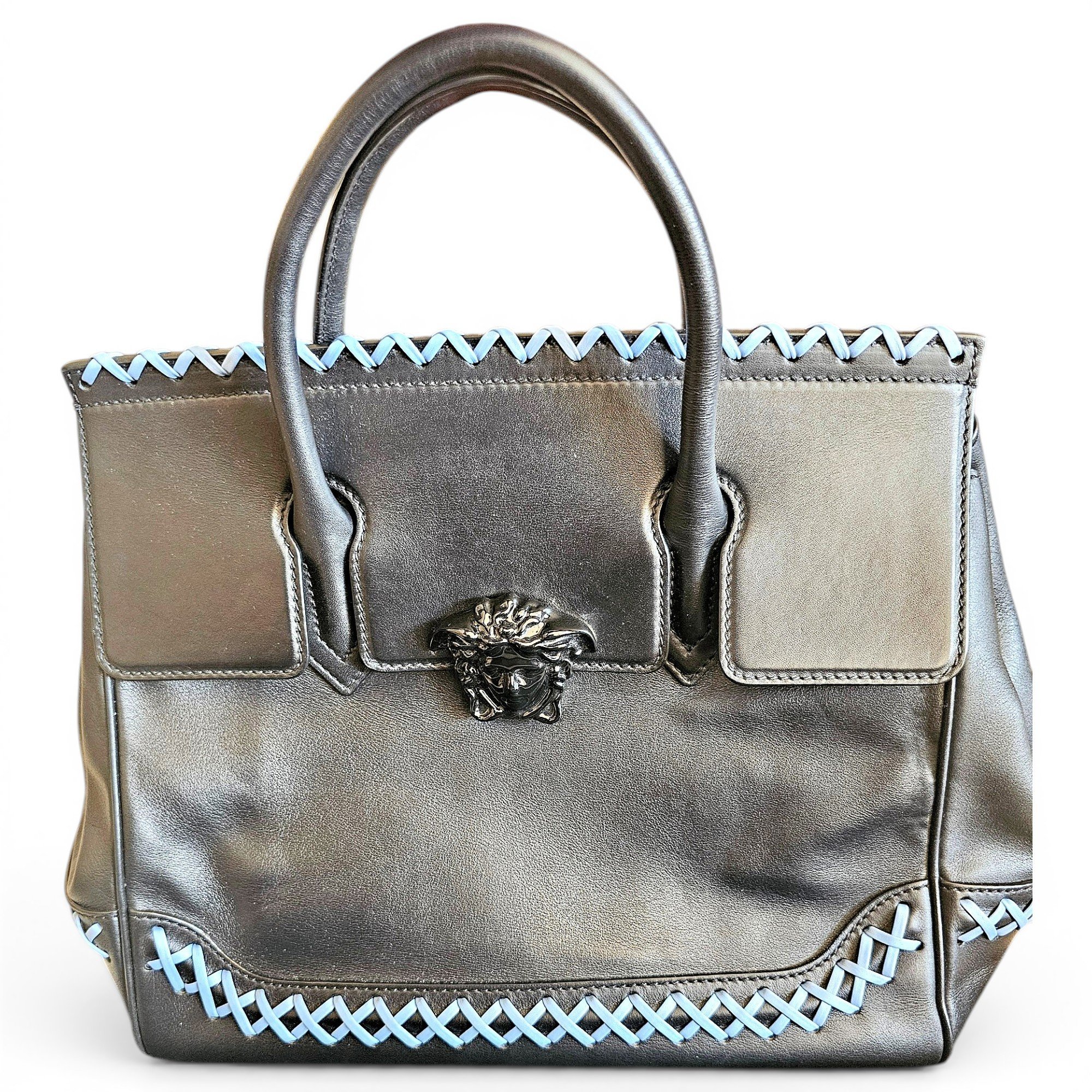 La Medusa leather handbag