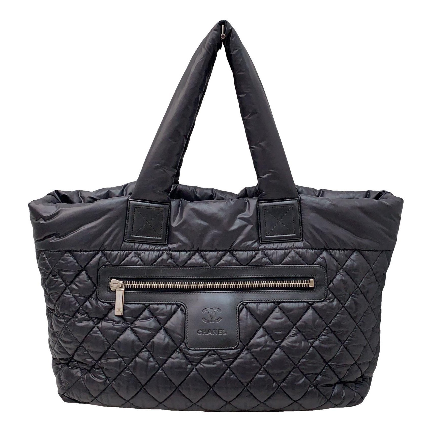 Cocoon leather tote
