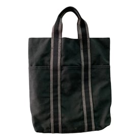 Hermes Fourre Tout Handbag Black Cloth