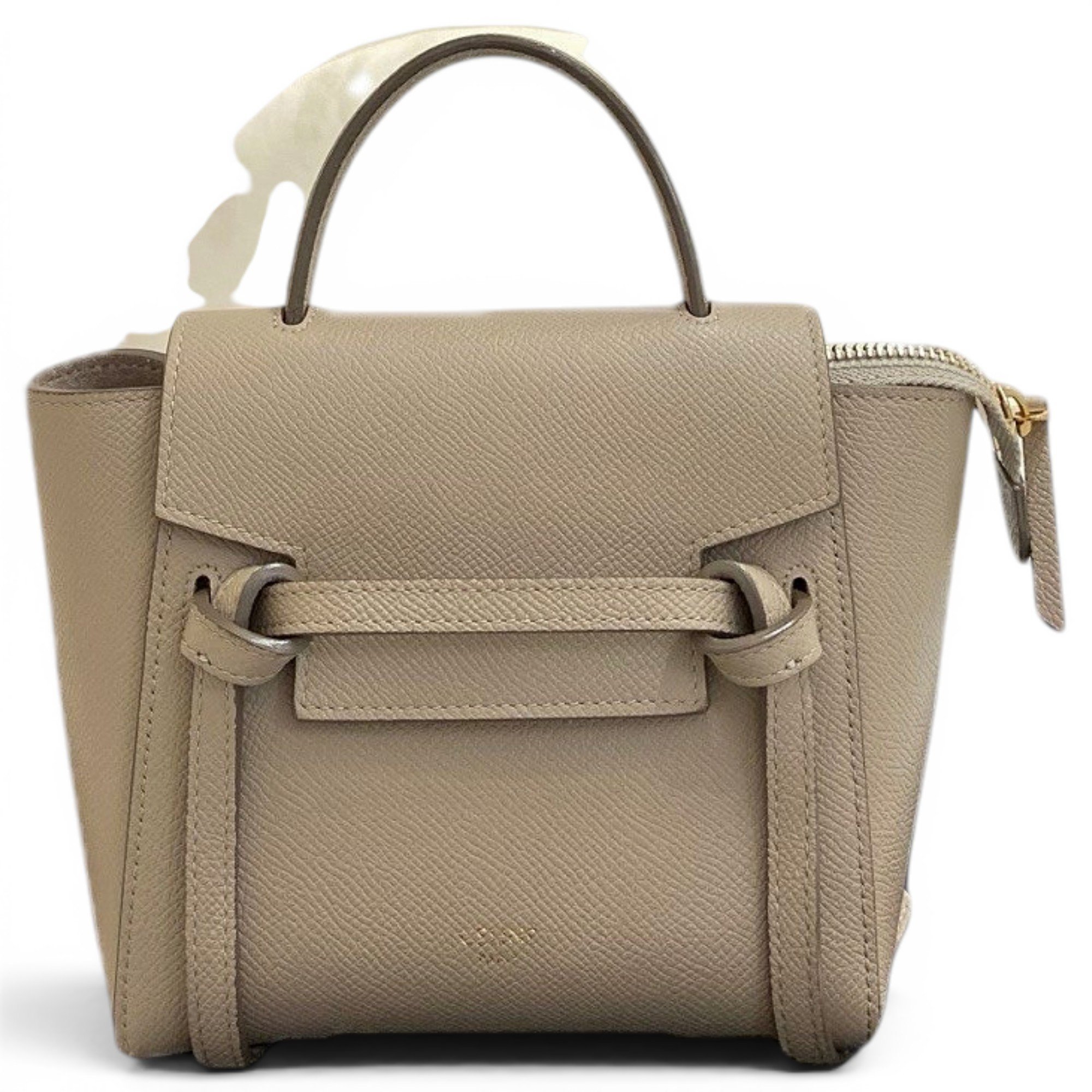 Belt leather handbag