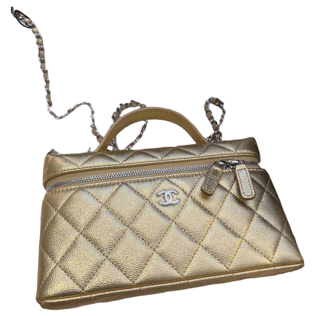Vanity leather handbag