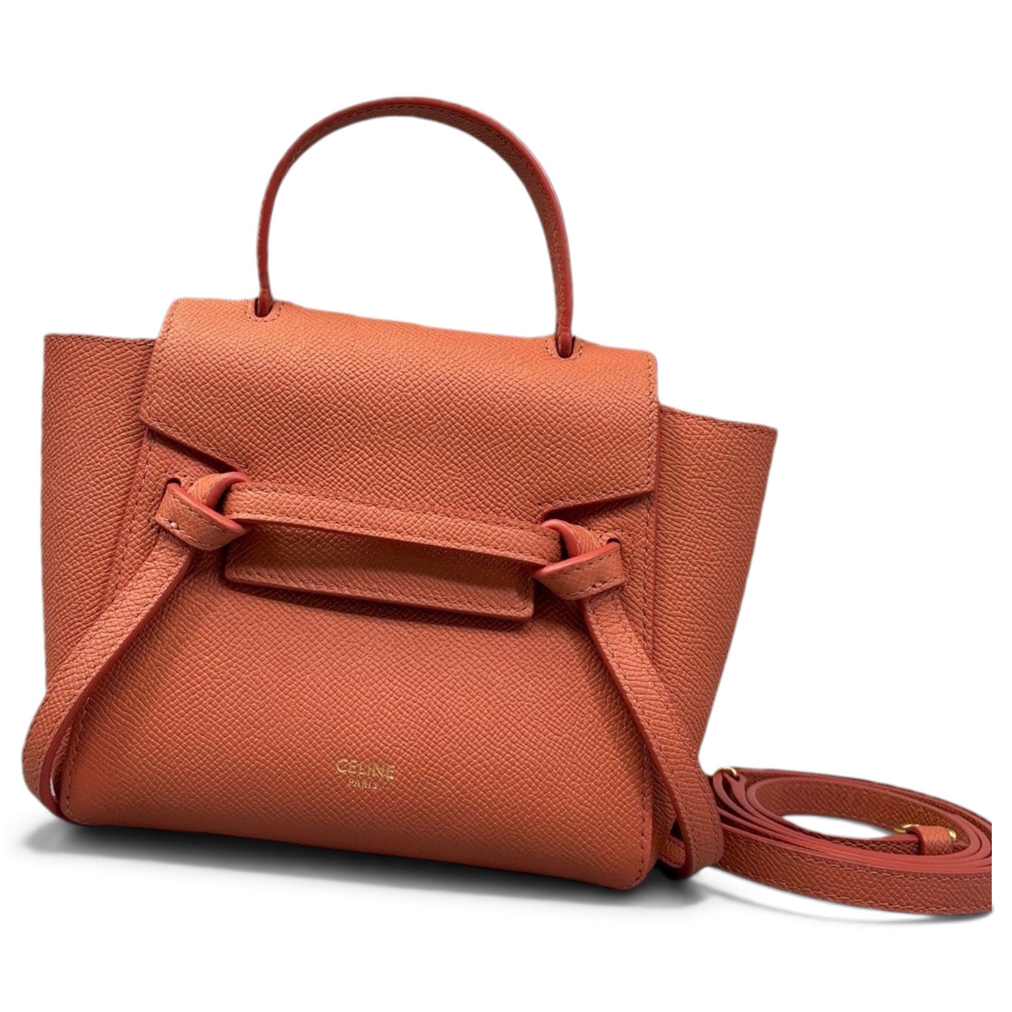 Belt leather handbag
