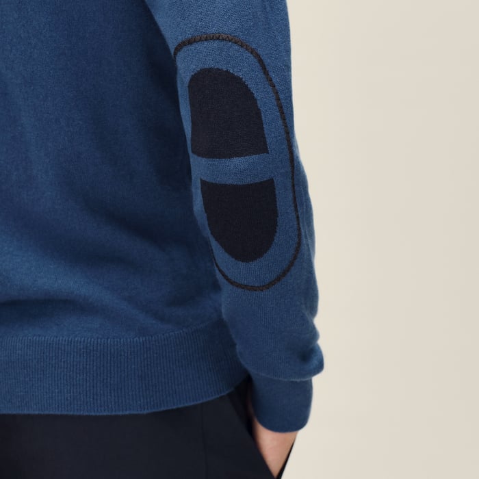 Indigo "Maillon Chaine d'Ancre" Hooded Jacket