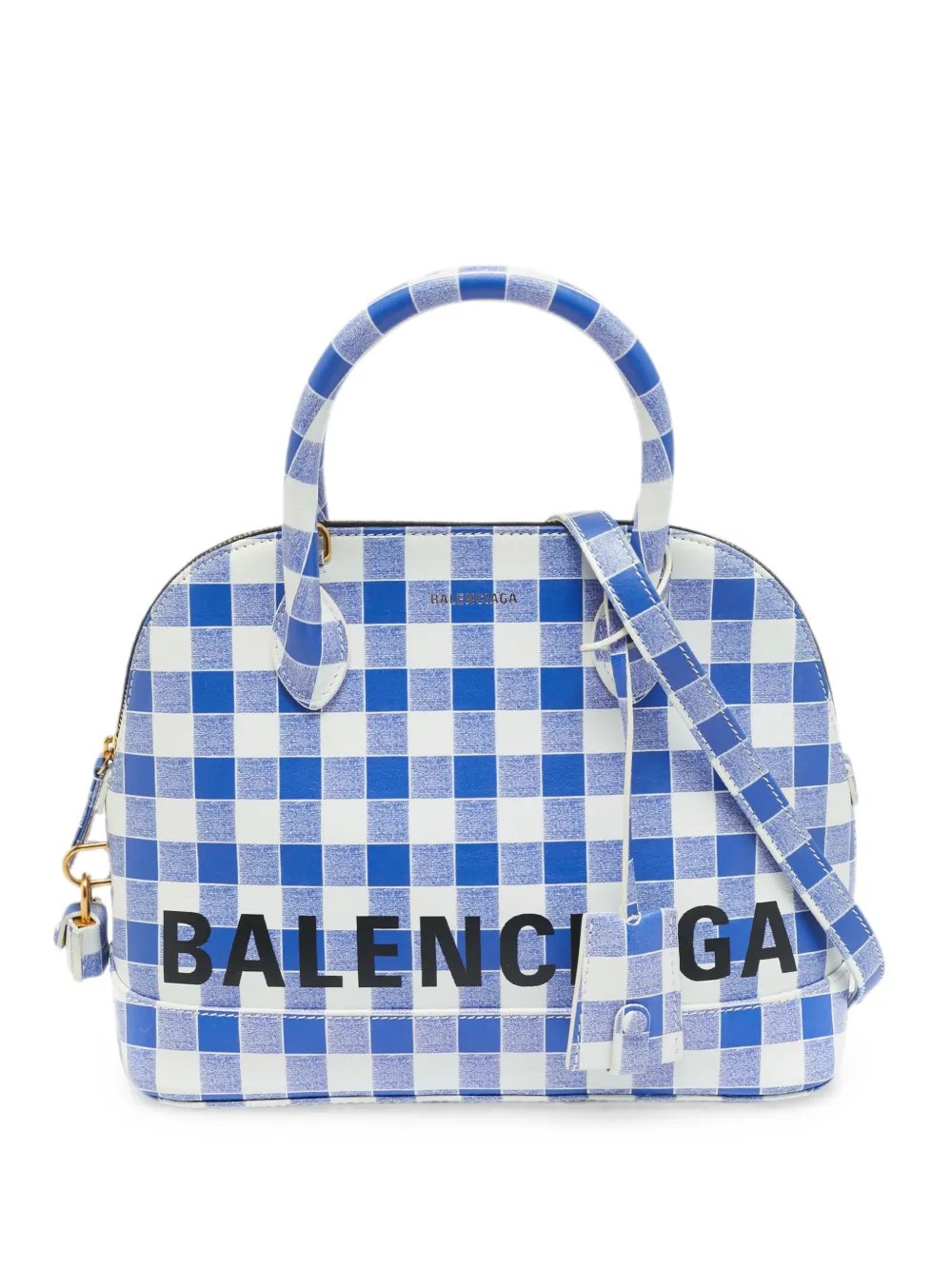 Ville checkered tote bag