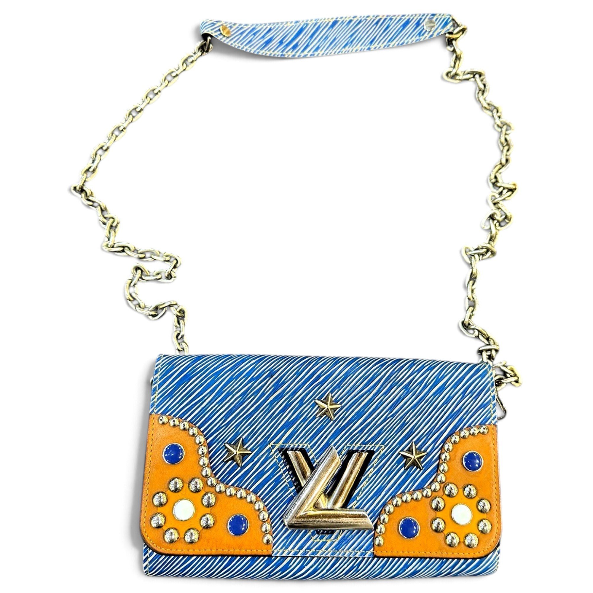 Twist leather crossbody bag