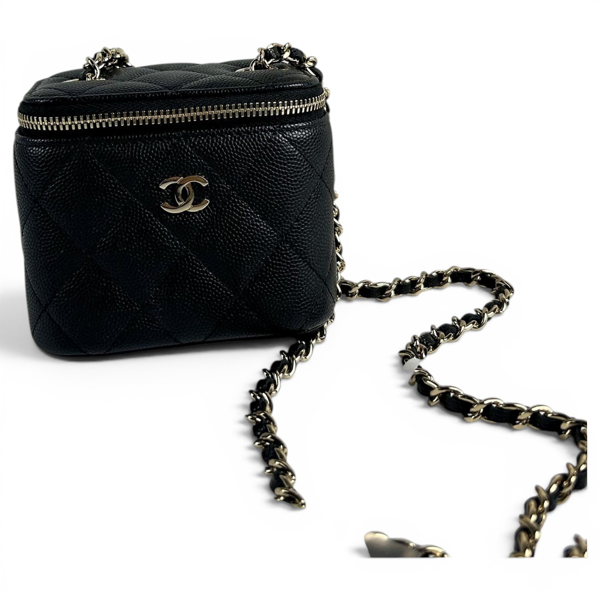 Trendy CC Vanity leather handbag
