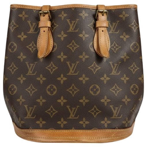 Bucket leather handbag