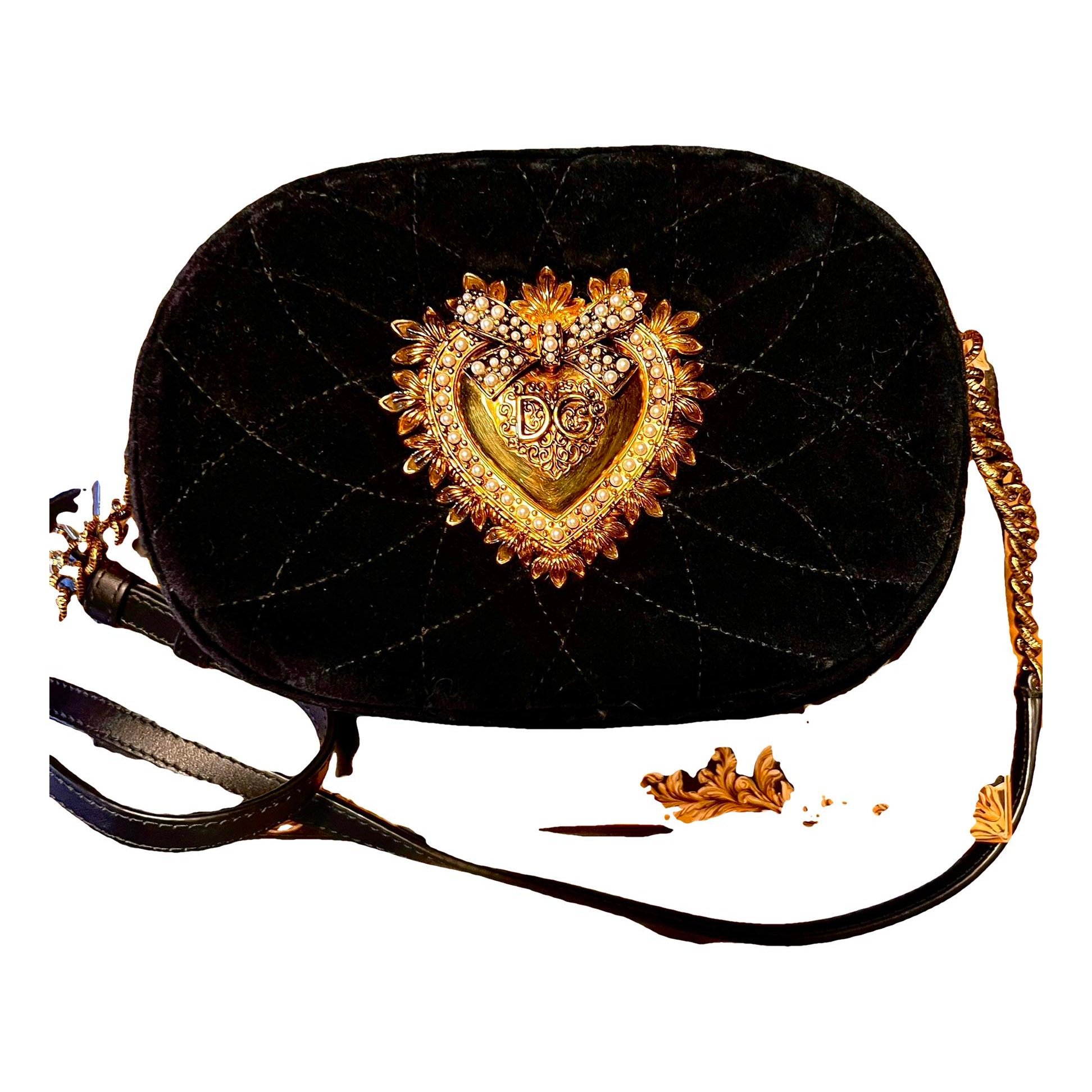 Dolce & Gabbana Devotion velvet crossbody bag