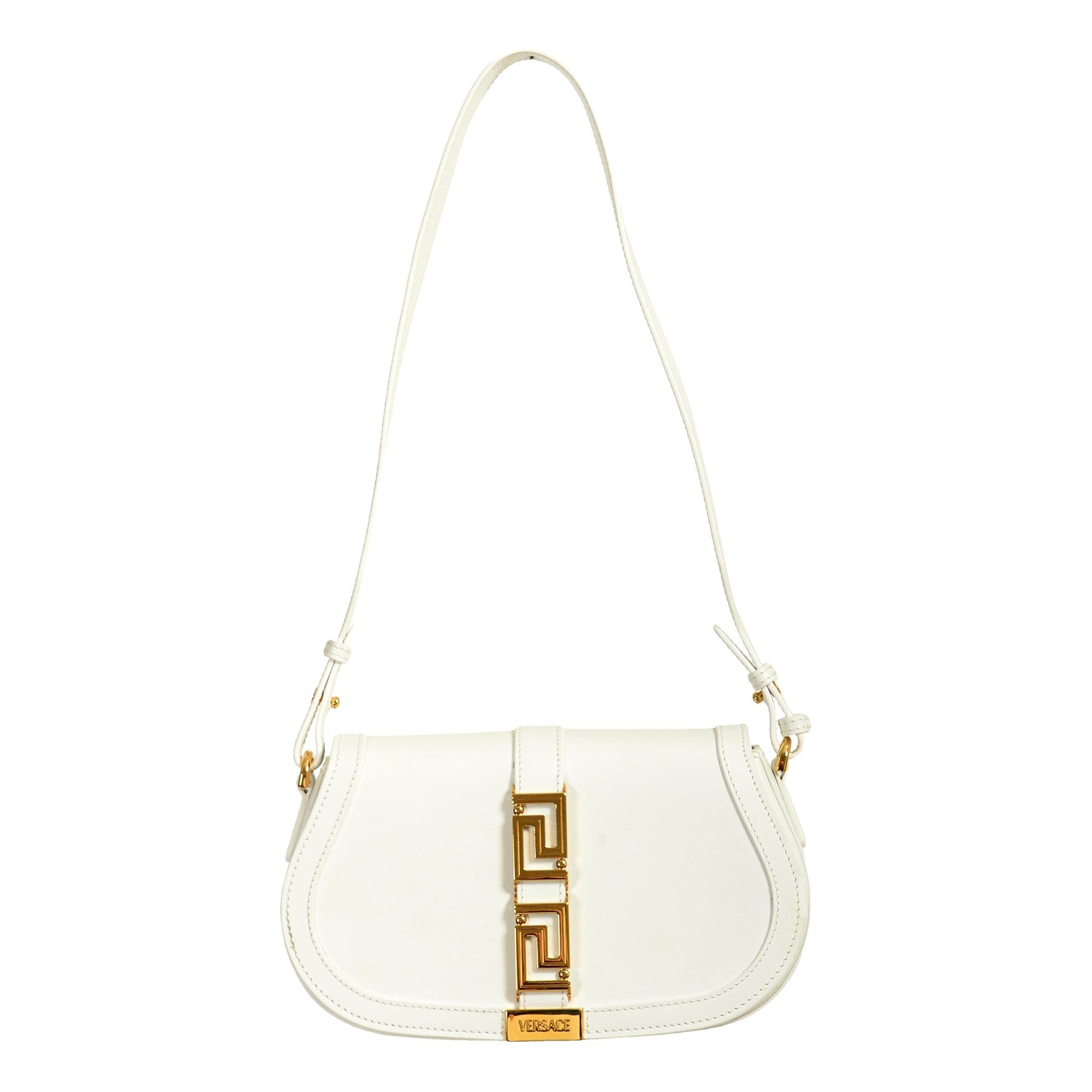 Versace Greca Goddess leather handbag