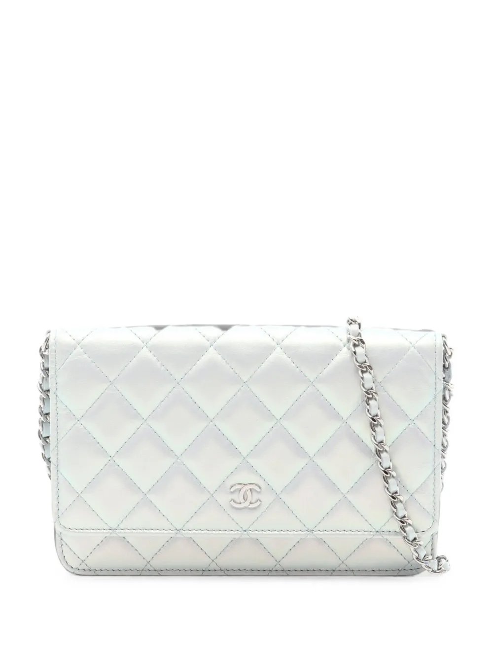 Matelassé leather chain shoulder bag