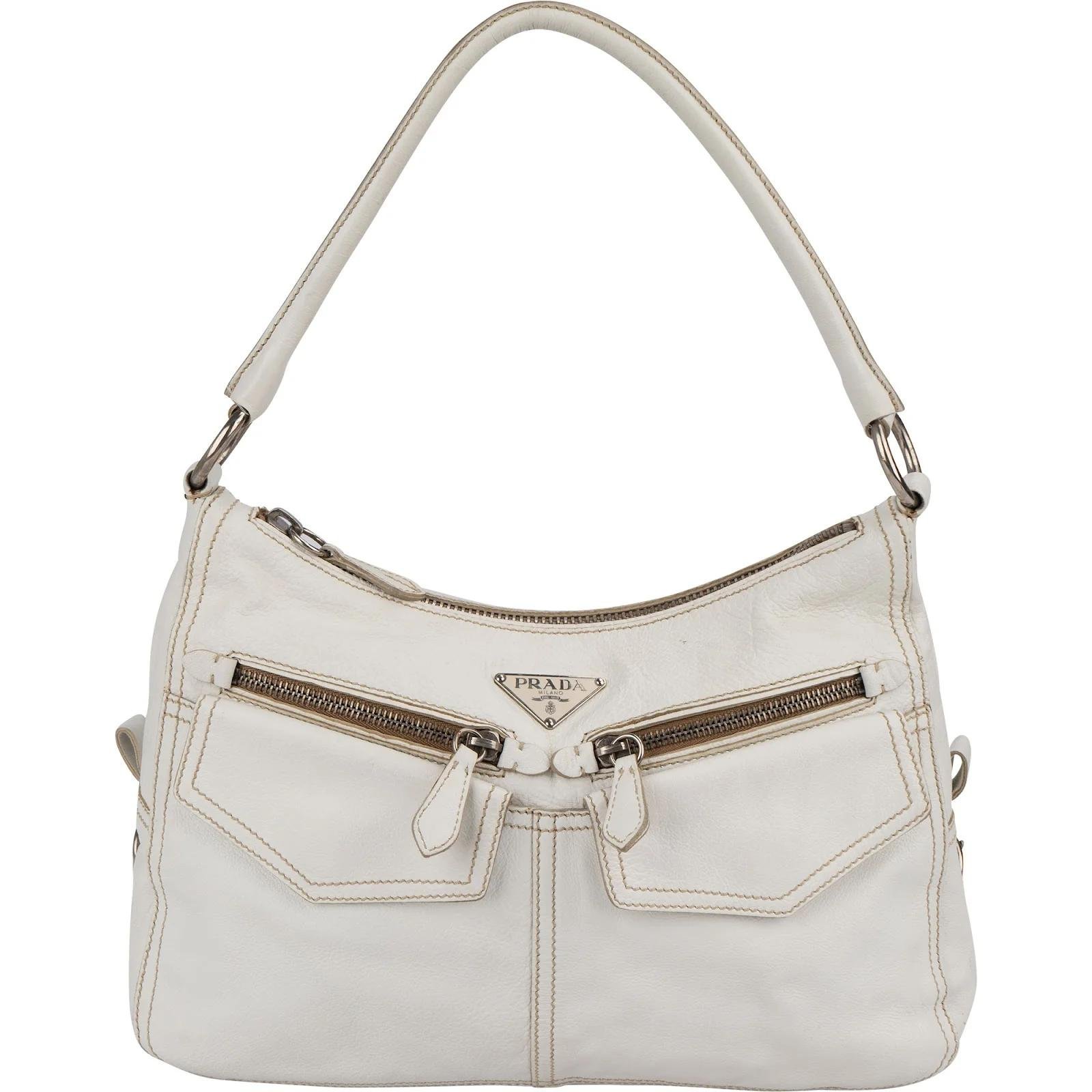 Triangle leather handbag