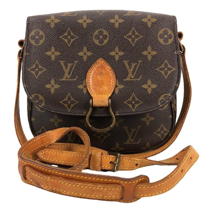 Cartouchière cloth handbag