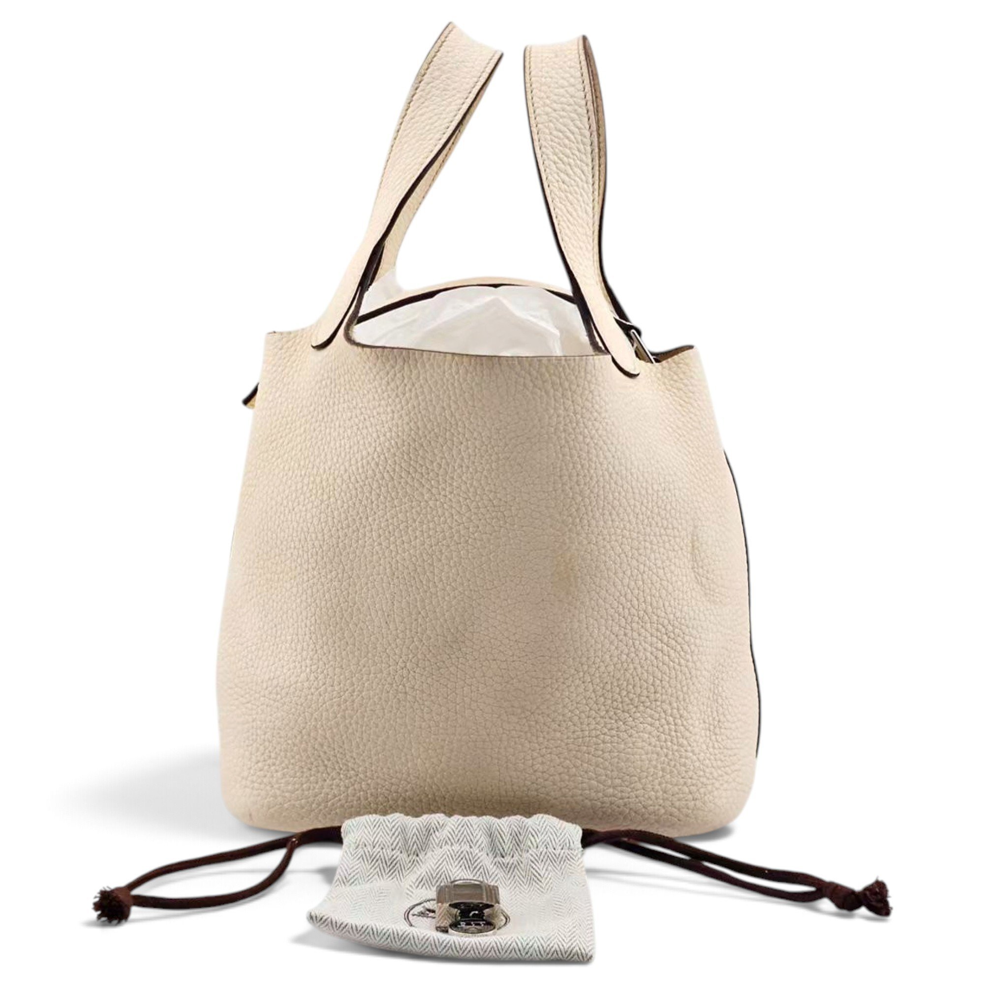 Picotin leather handbag