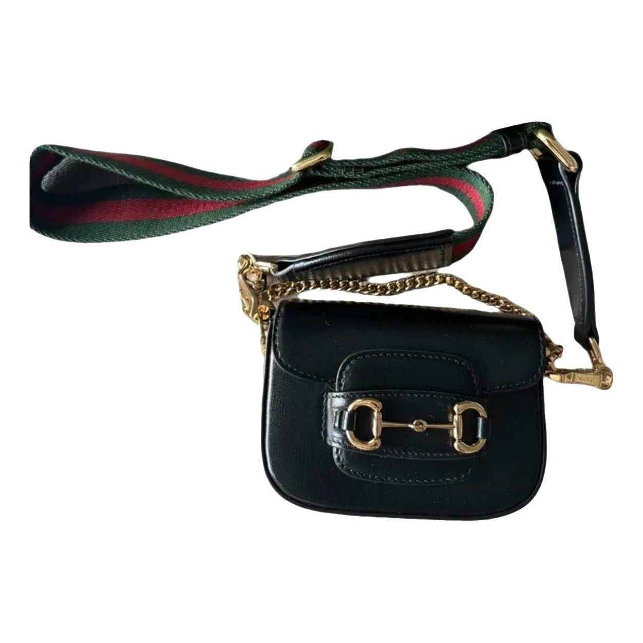 Leather clutch bag