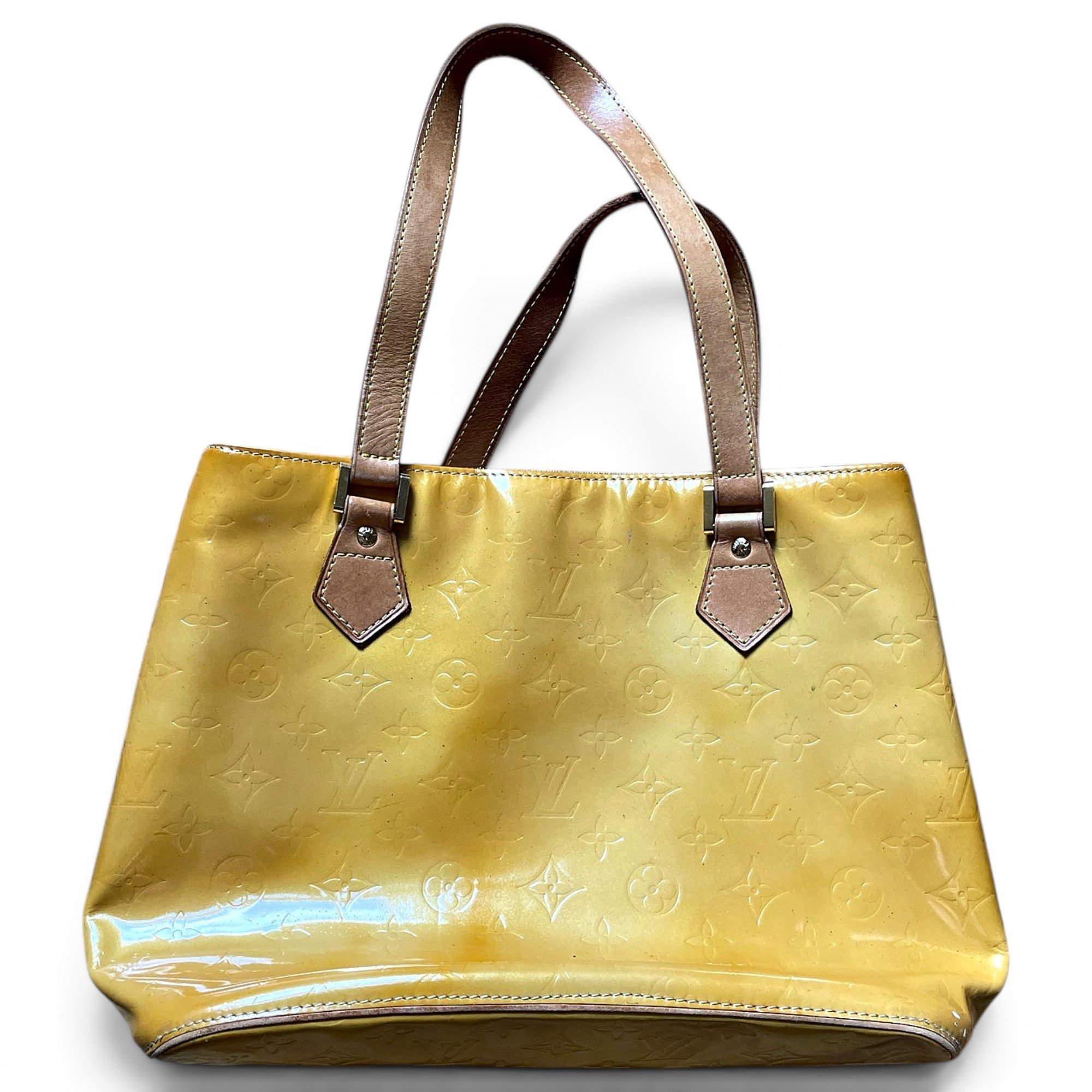 Houston patent leather tote