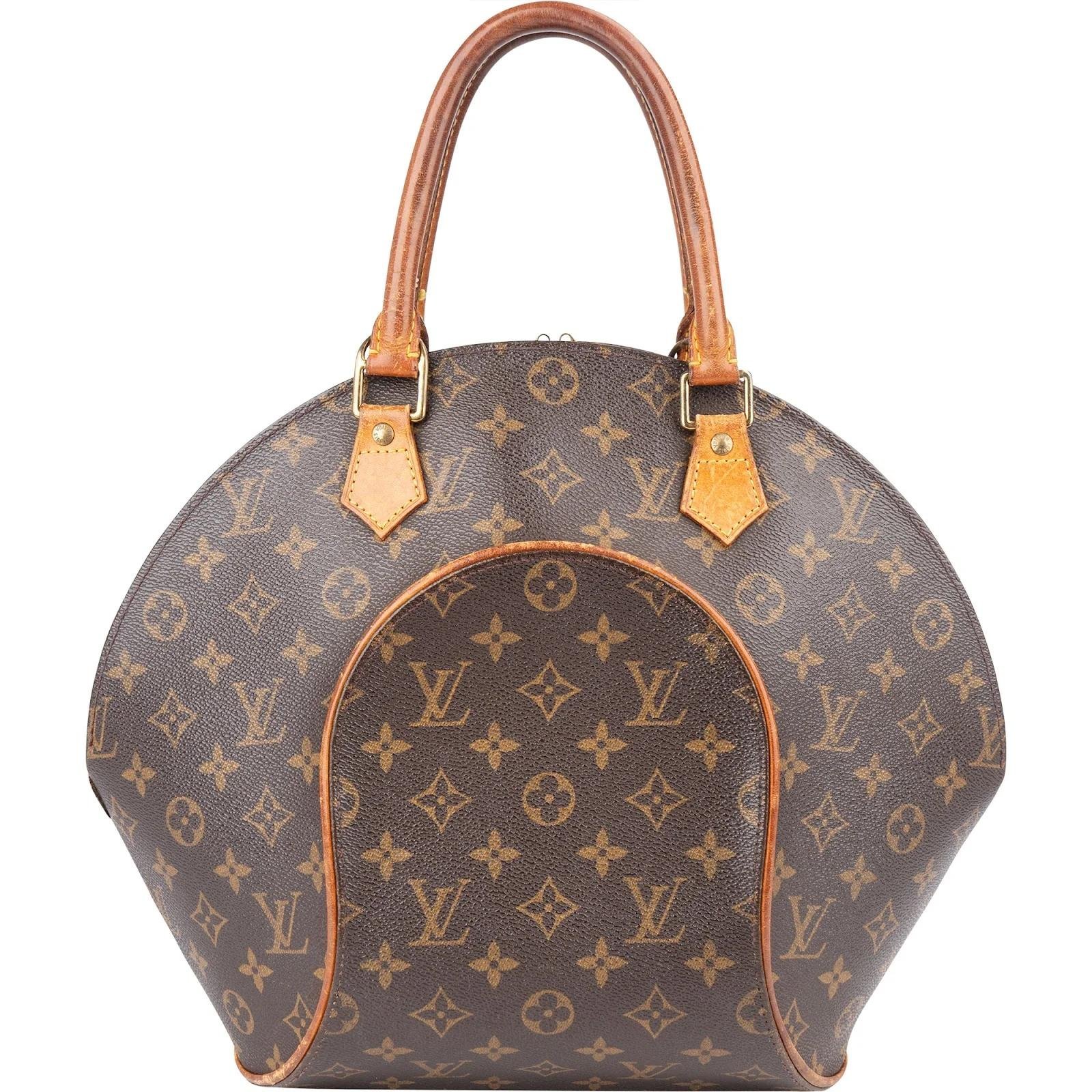 Ellipse leather handbag
