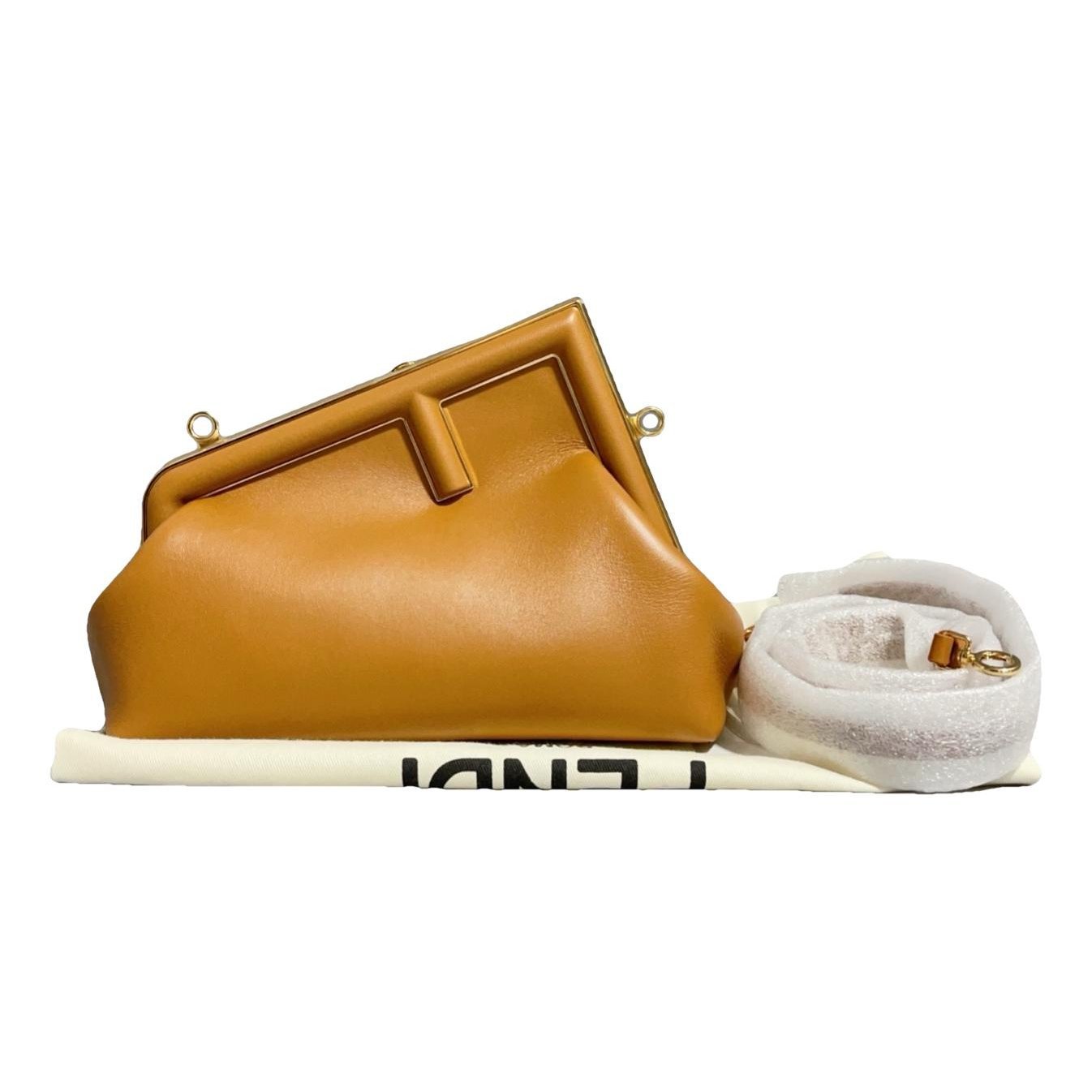 First leather handbag