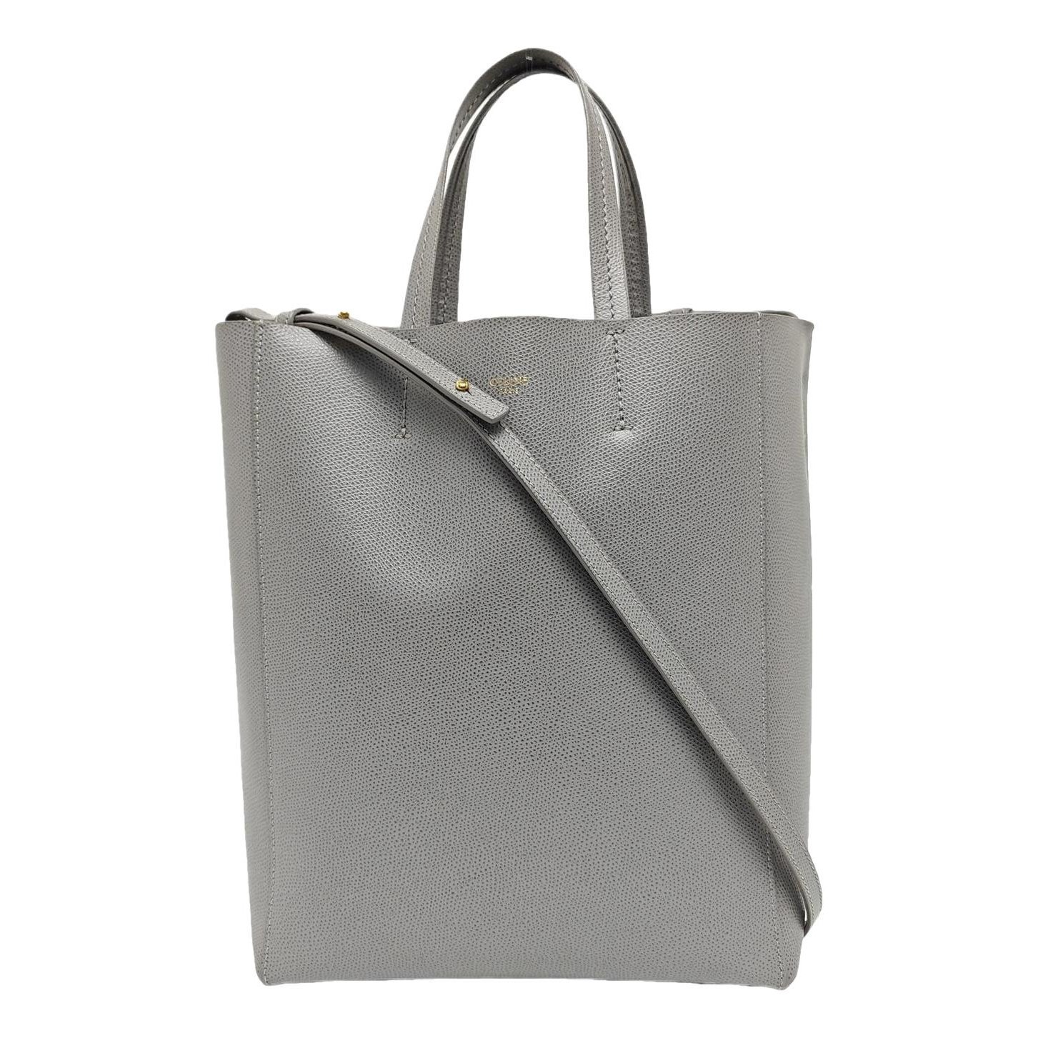 Cabas leather handbag