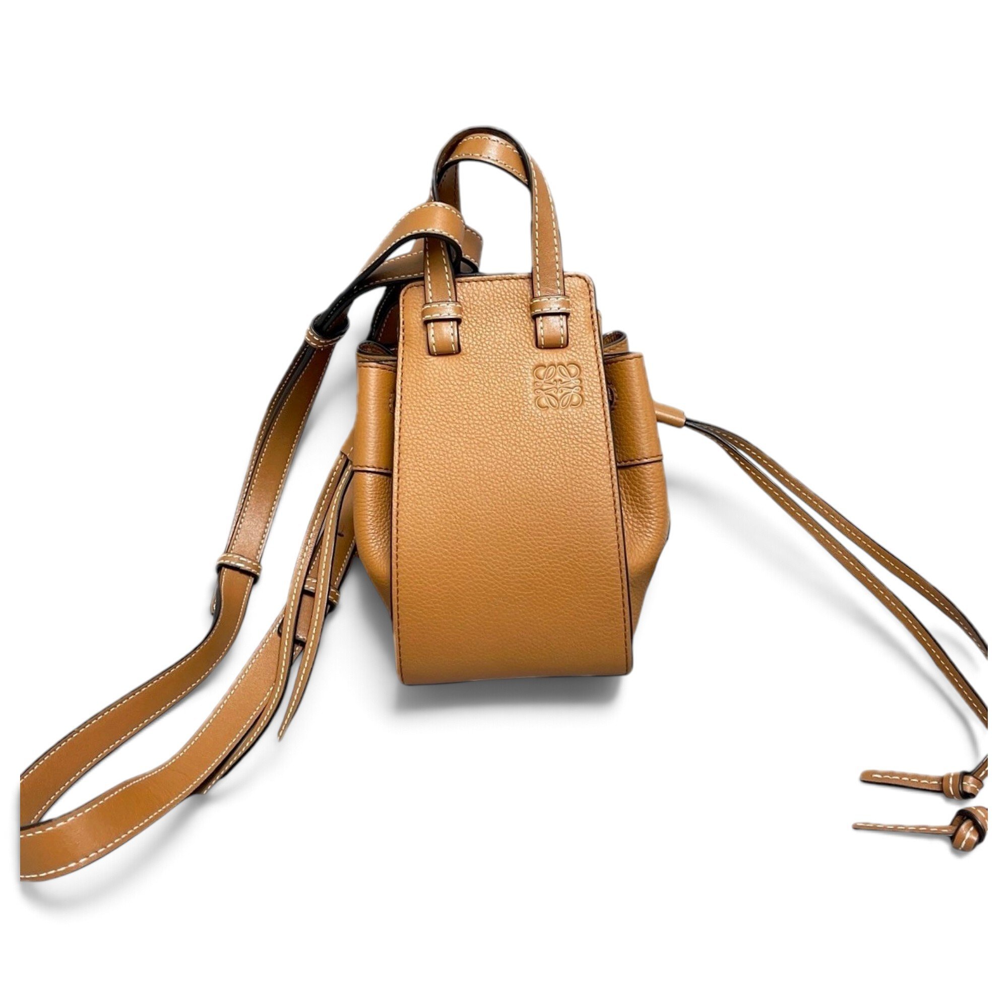 Hammock leather handbag